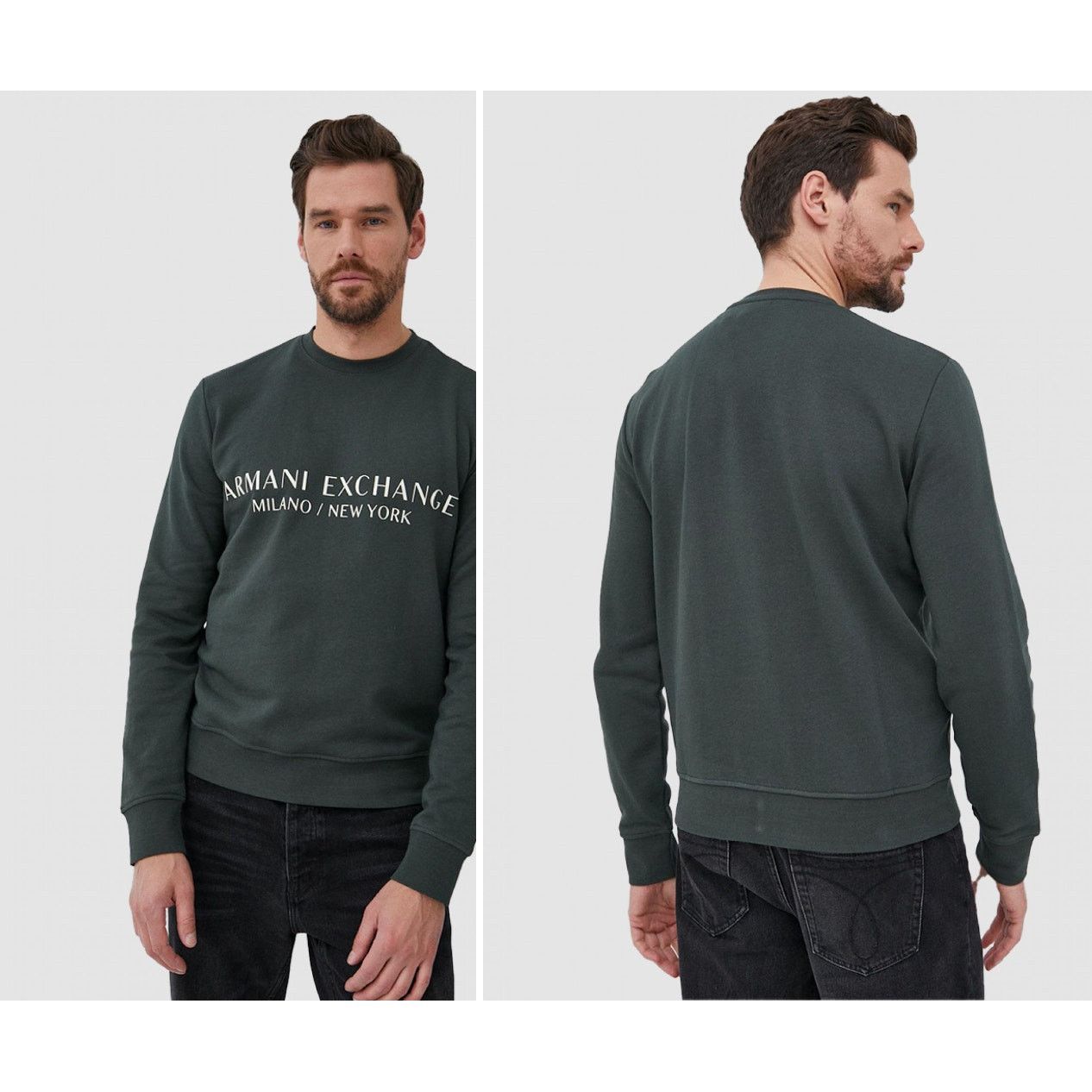 Armani Exchange Armani Exchange AX Adult Logo Sweatshirt MILANO NEW YORK Size US L / EU 52-54 / 3 - 1 Thumbnail