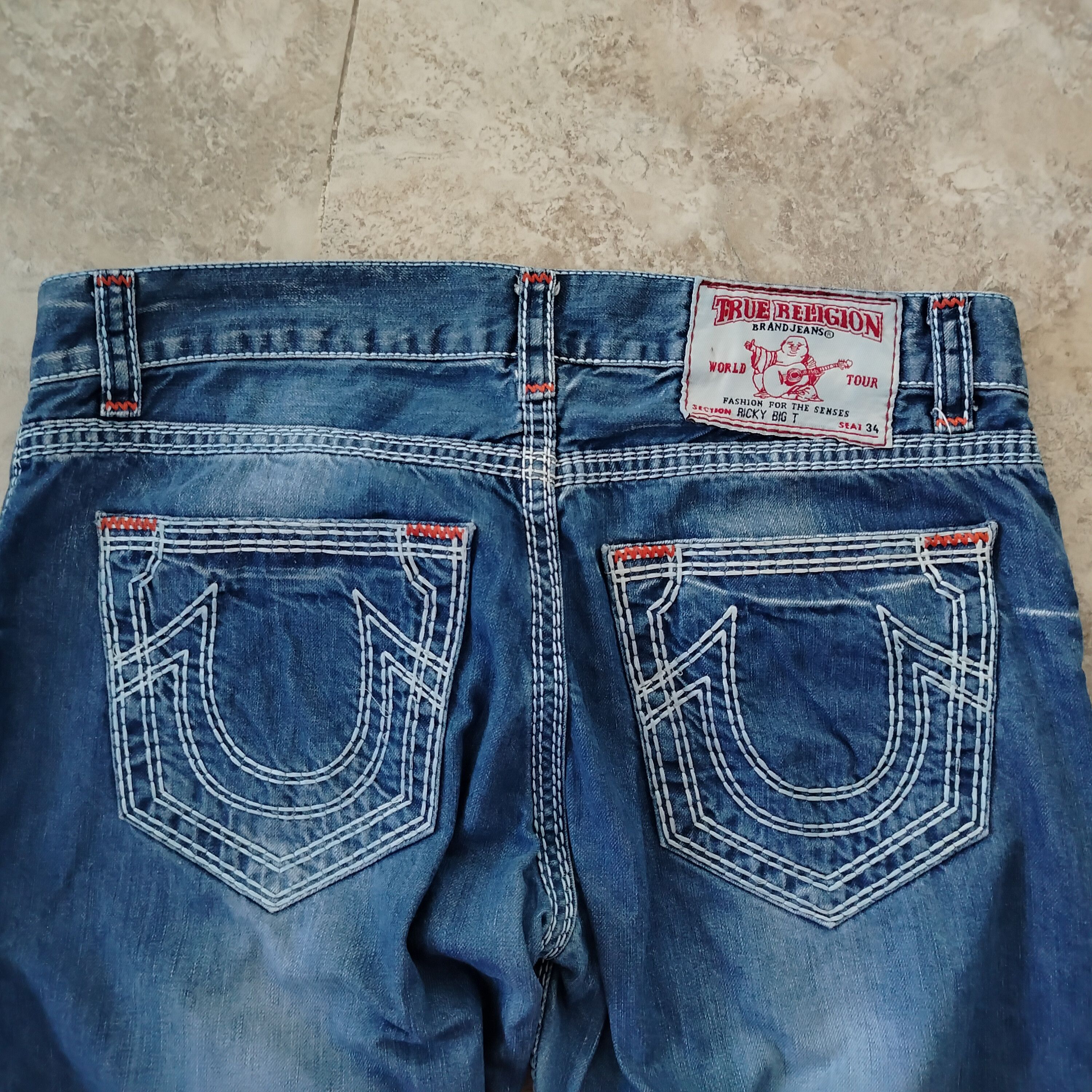True Religion TRUE RELIGION Men's Jeans Ricky Super T World Tour USA Made Size US 38 / EU 54 - 8 Thumbnail