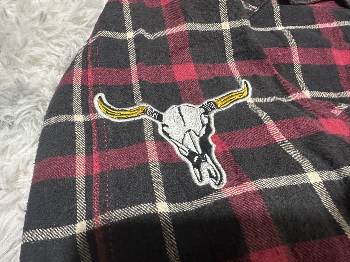 Japanese Brand 🔥Sick Y2K Geromino Flannel Western Shirt 3D Feather Size US XXL / EU 58 / 5 - 7 Thumbnail