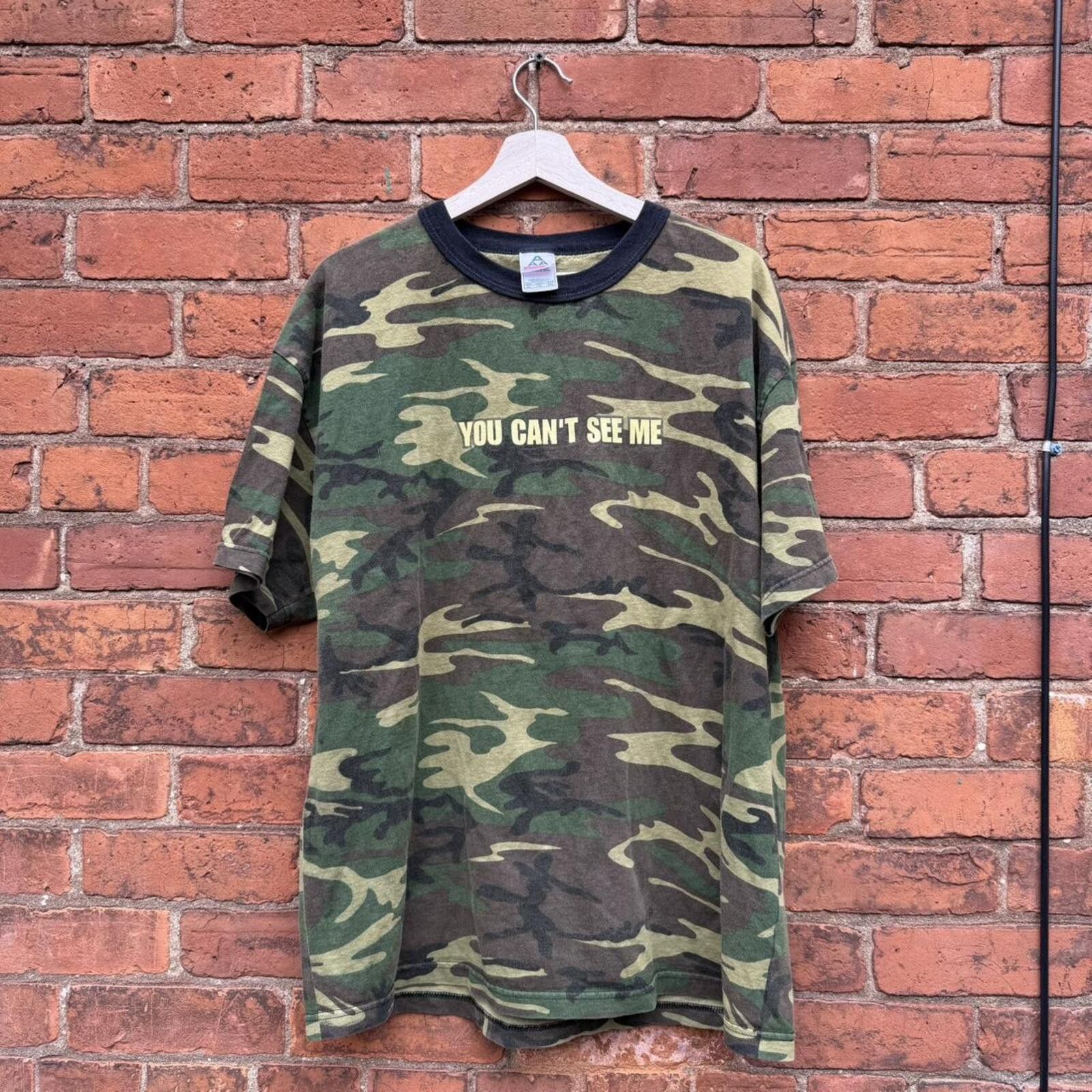 AAA Vintage John cena you can’t see me camo t shirt 00s XL Size US XL / EU 56 / 4 - 2 Thumbnail