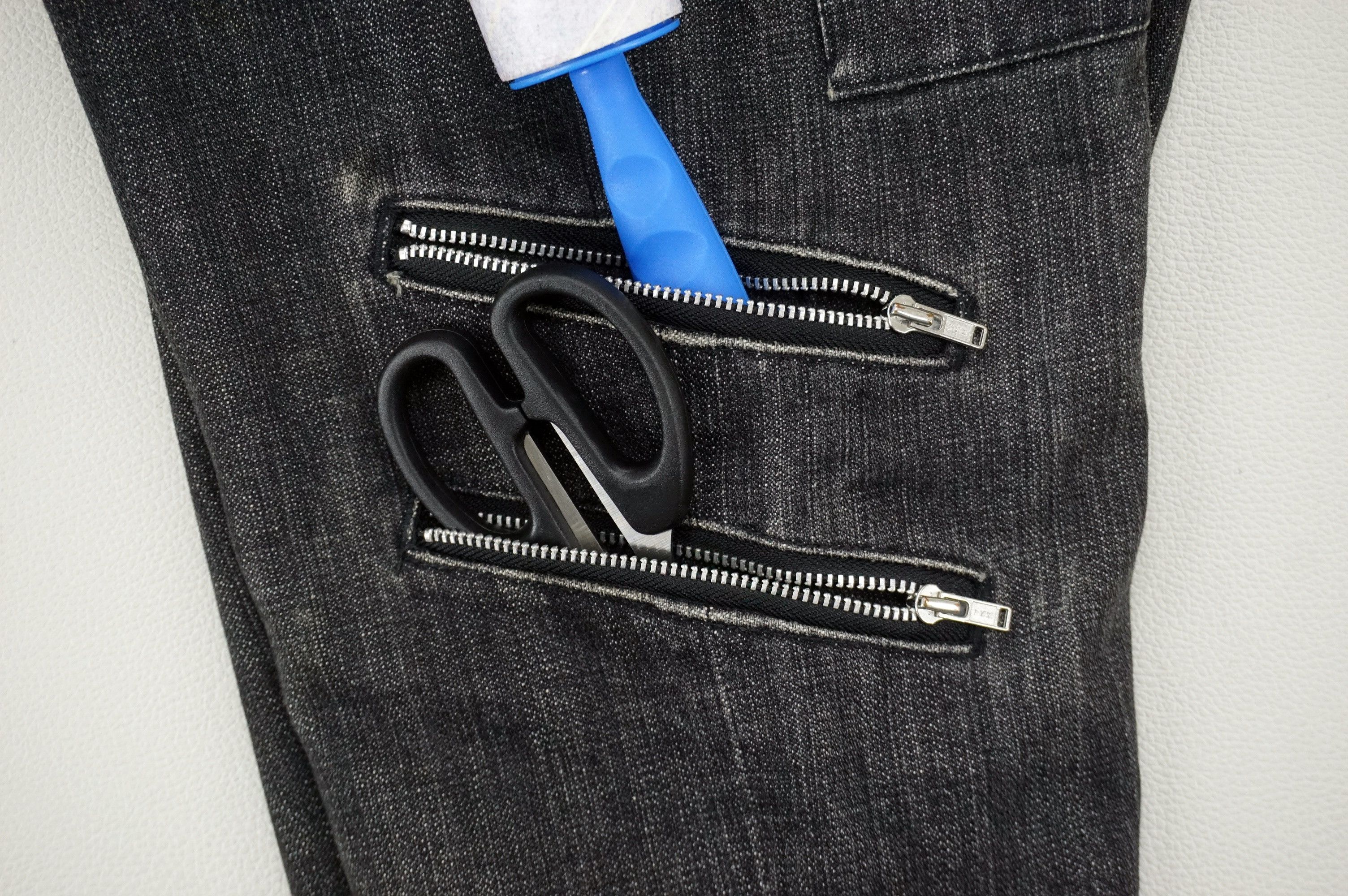 Japanese Brand X-Girl Jeans fits W29xL30 Multi Zipper Bondage Slim Denim Size 25" / US 0 / IT 36 - 10 Thumbnail