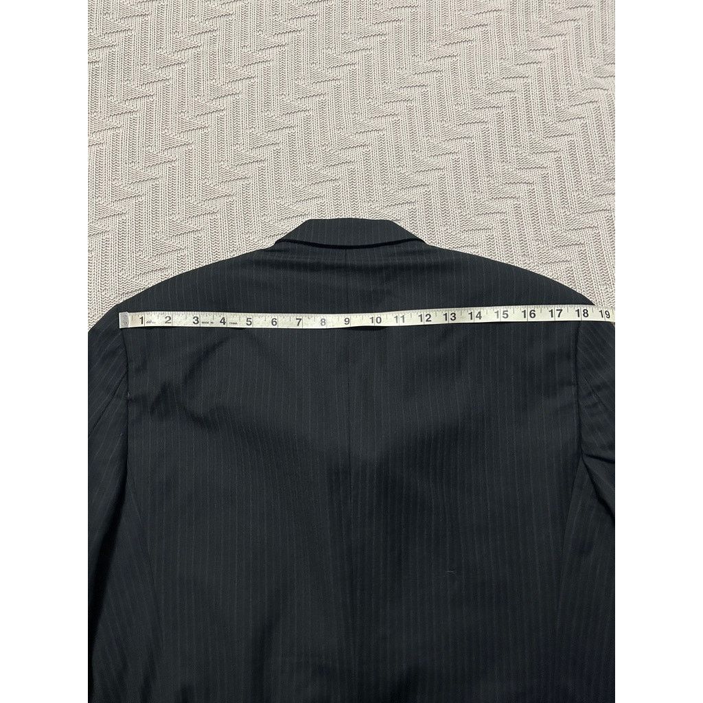 Calvin Klein Calvin Klein black pinstripe wool blazer size 40R Size 40R - 9 Thumbnail