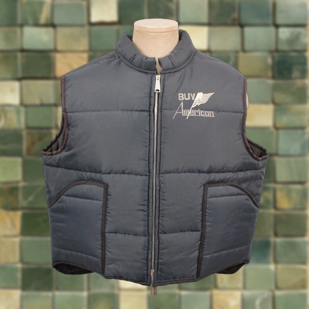 Vintage VINTAGE Men's VTG 70s 80s Nylon Blue Puffy Vest XL Outdoor Shirt Mens XL Blue 70s 80s Nylon Puffy Vest 1970s 1980s Buy American Size US XL / EU 56 / 4 - 1 Thumbnail