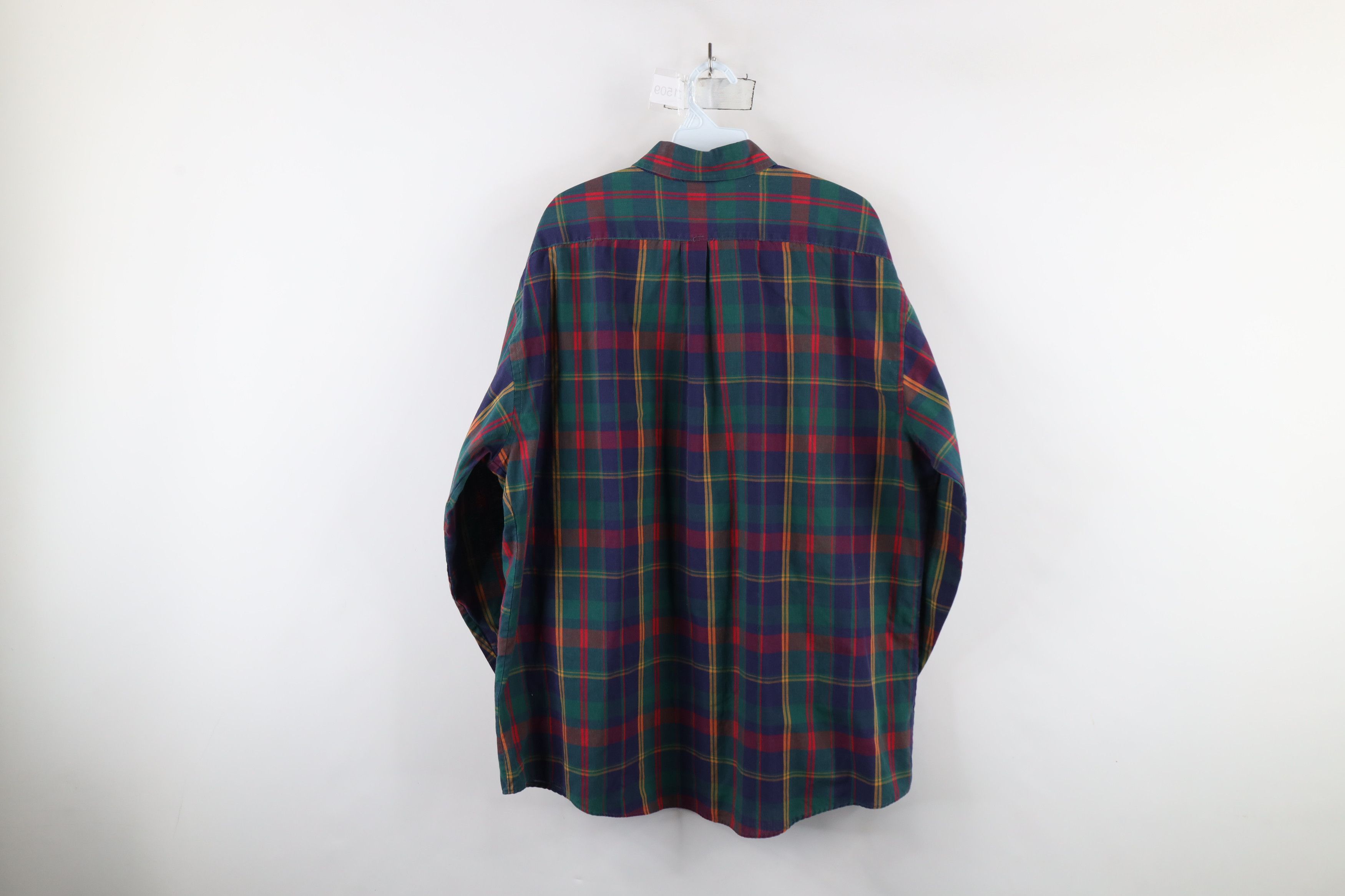 Vintage Vintage 90s Streetwear Plaid Collared Button Down Shirt Size US XL / EU 56 / 4 - 9 Thumbnail