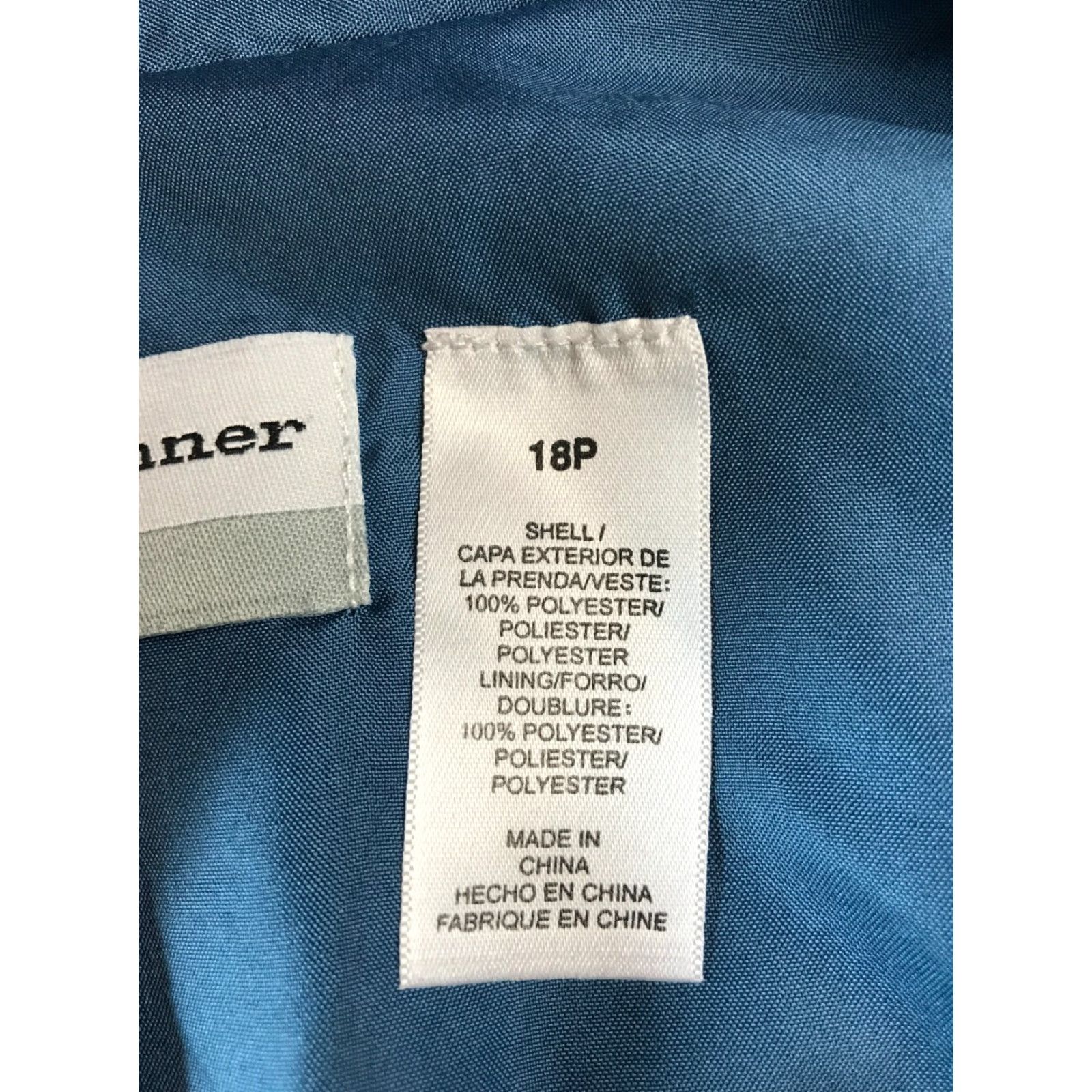 Vintage Alfred Dunner Sweater Womens 18P Petite Blue Open Cardigan Light Jacket Cardigan Open Fall Winter Spring Casual Travel Womens Size XXL / US 16-18 / IT 52-54 - 6 Thumbnail