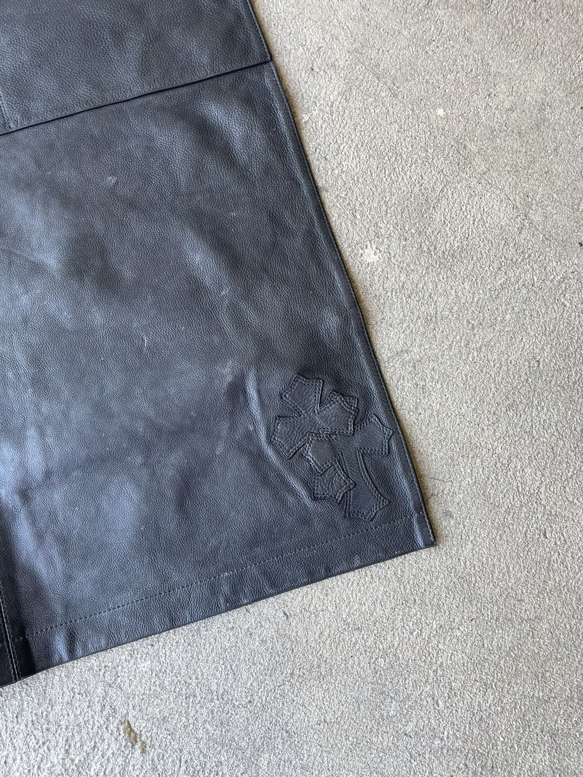Chrome Hearts Chrome Hearts Cross Patch Leather Apron Size ONE SIZE - 5 Thumbnail