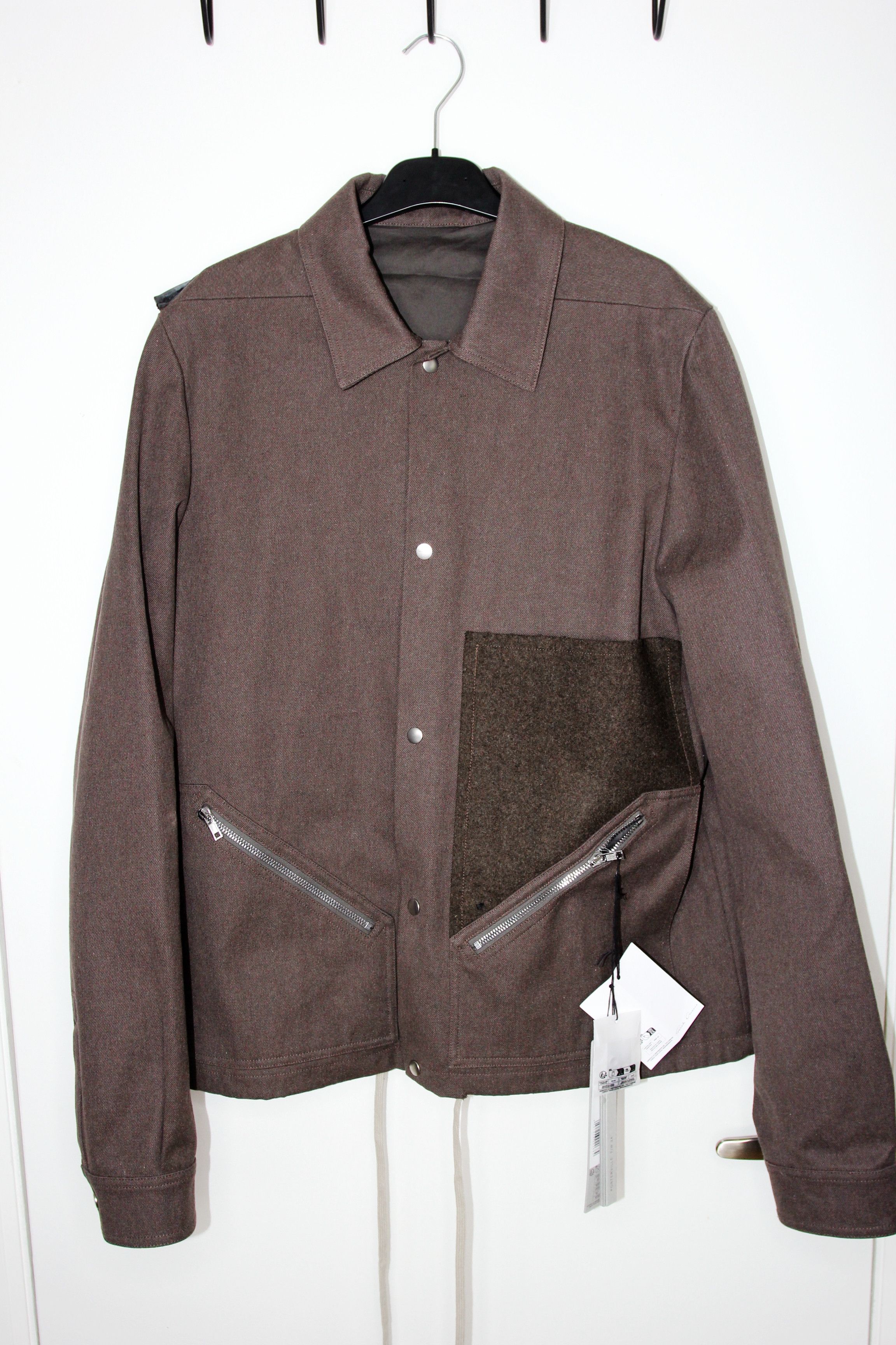 Rick Owens BNWT AW24 RICK OWENS "PORTERVILLE" TOUR SNAP FRONT JACKET 48 Size US M / EU 48-50 / 2 - 2 Thumbnail