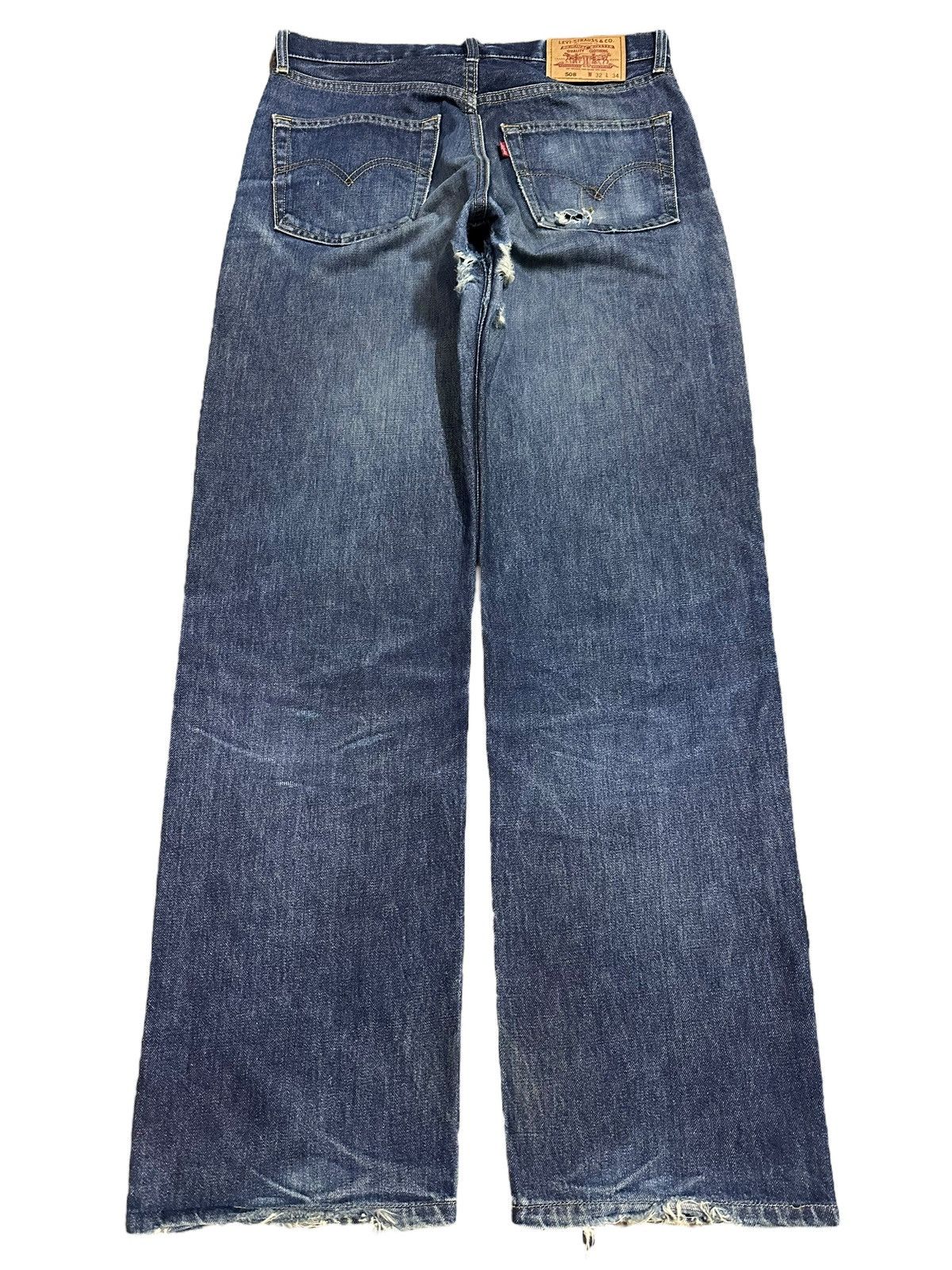 Levi's Vintage Levis 508 Blue Wash Style Baggy Jeans Size US 32 / EU 48 - 2 Thumbnail