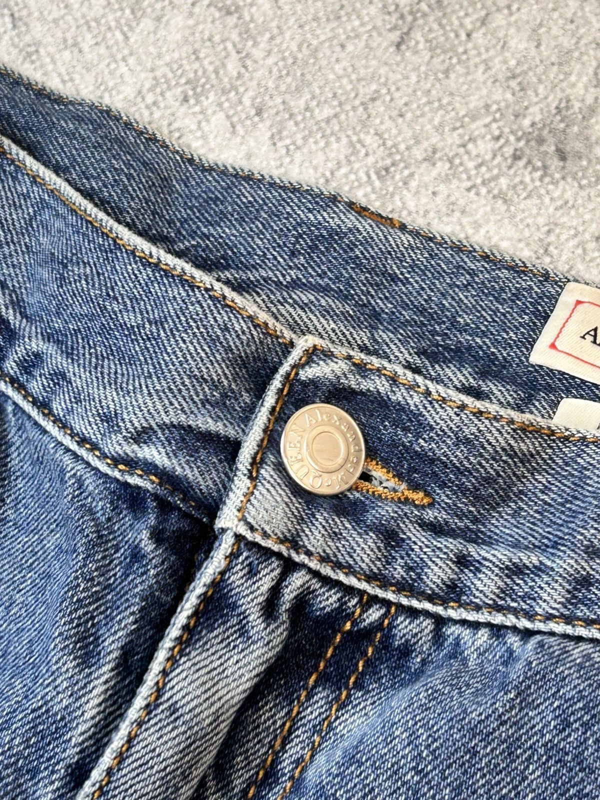 Alexander McQueen Vintage Alexander McQueen Cotton Blue Jeans Made in Italy Size 25" / US 0 / IT 36 - 4 Thumbnail