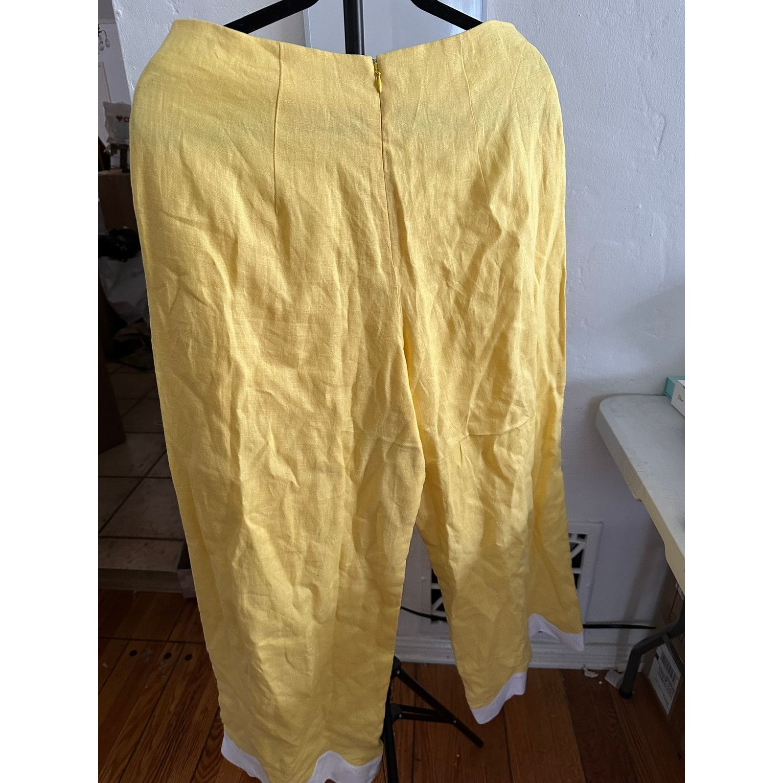 Staud STAUD Gelsomino Pants Yellow 10 Size 32" / US 10 / IT 46 - 2 Thumbnail