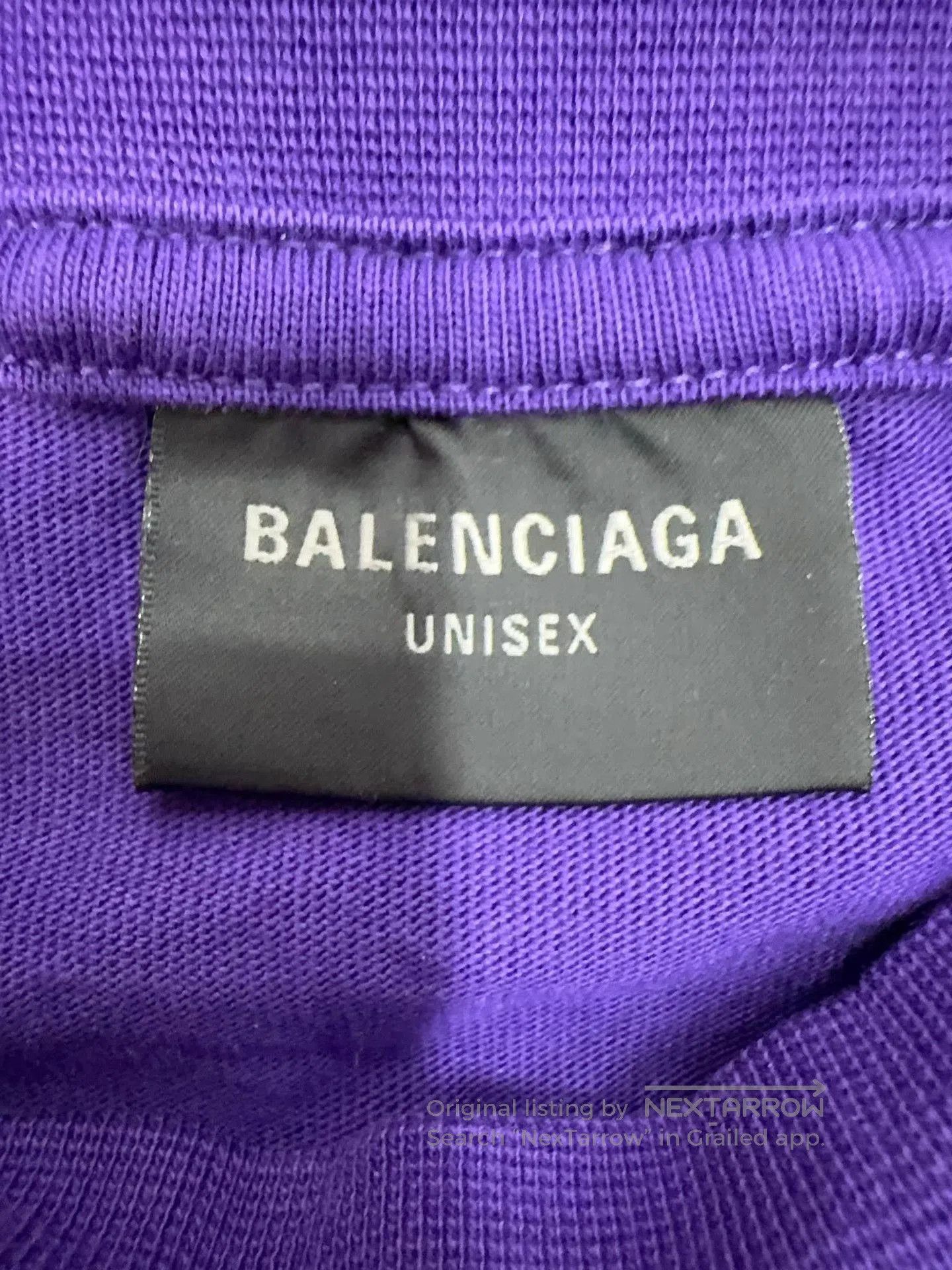 Balenciaga Purple Short Sleeve Graphic Shirt Size M. Size US M / EU 48-50 / 2 - 3 Thumbnail