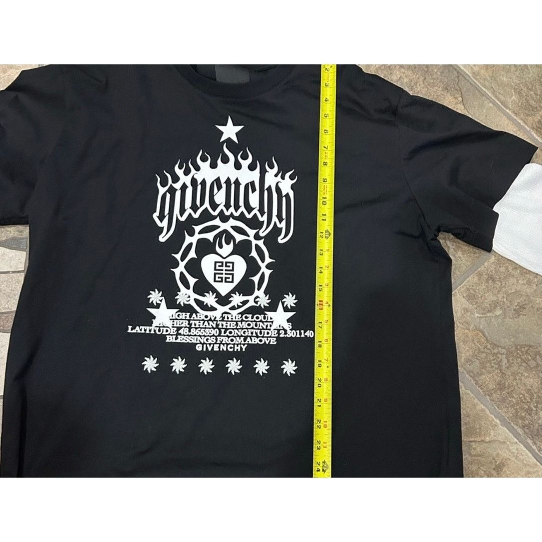 Givenchy Givenchy Black Graphic Logo T-Shirt Size US XXL / EU 58 / 5 - 7 Thumbnail