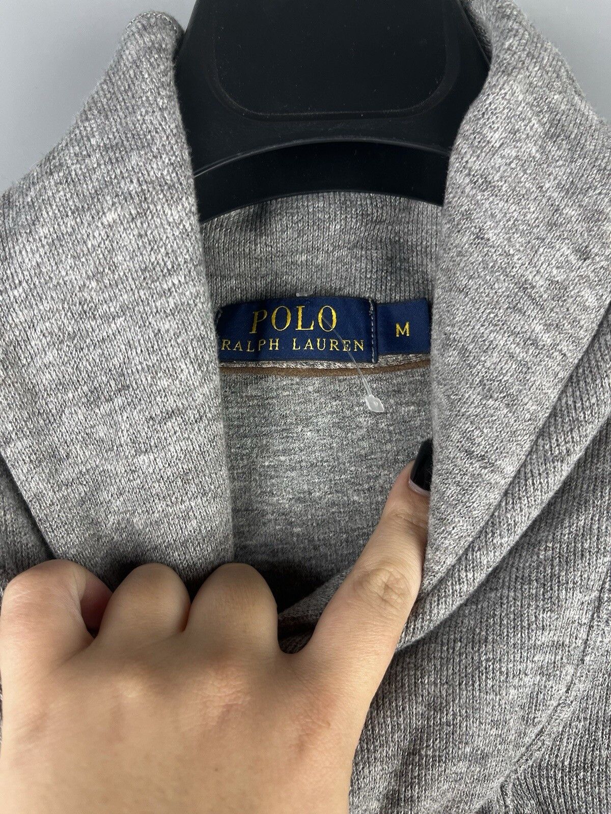 Polo Ralph Lauren Polo Ralph Lauren Shawl Neck Gray Pullover Sweater Size US M / EU 48-50 / 2 - 15 Thumbnail