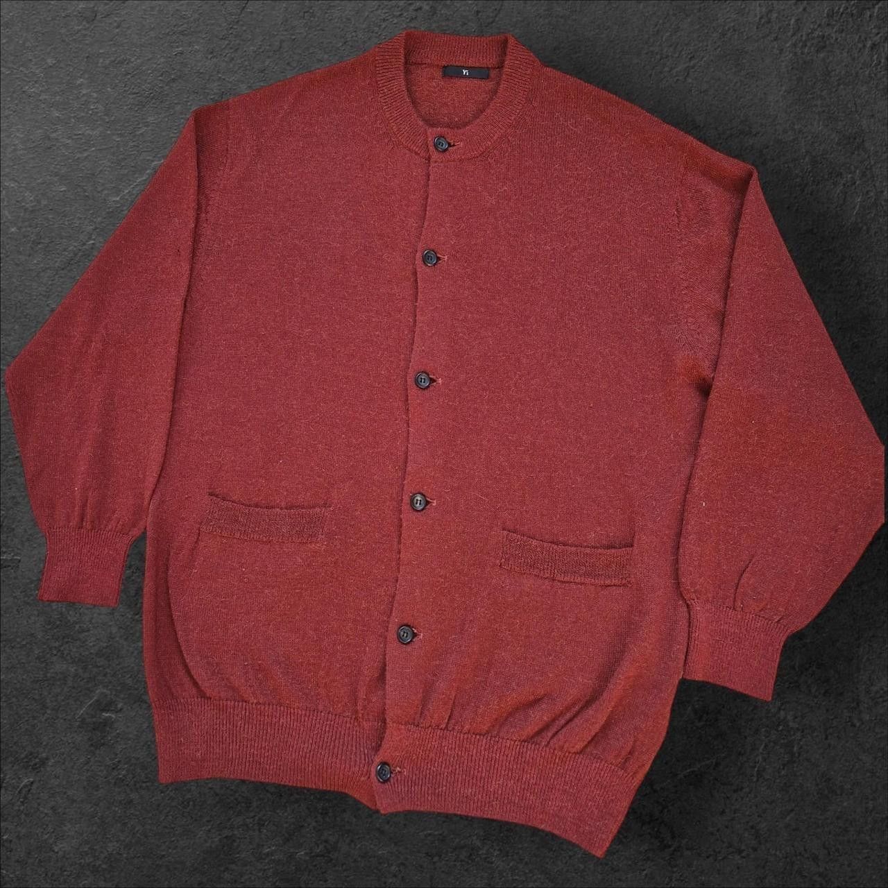 Y's for Men Mens vintage Y's by yohji yamamoto red wool cardigan Size US M / EU 48-50 / 2 - 2 Thumbnail