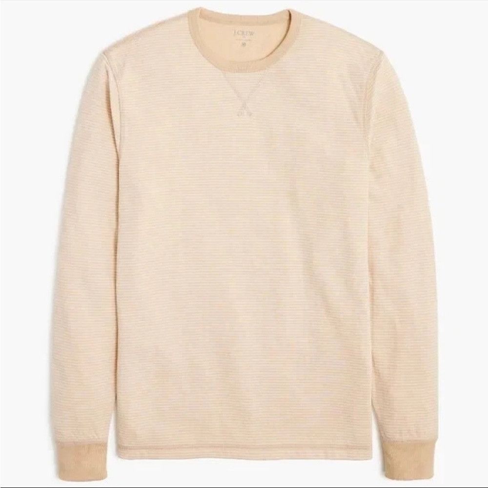J.Crew NWT Jcrew Mens Long Sleeve Soft Striped Tshirt Large $69.50 Size US L / EU 52-54 / 3 - 1 Thumbnail