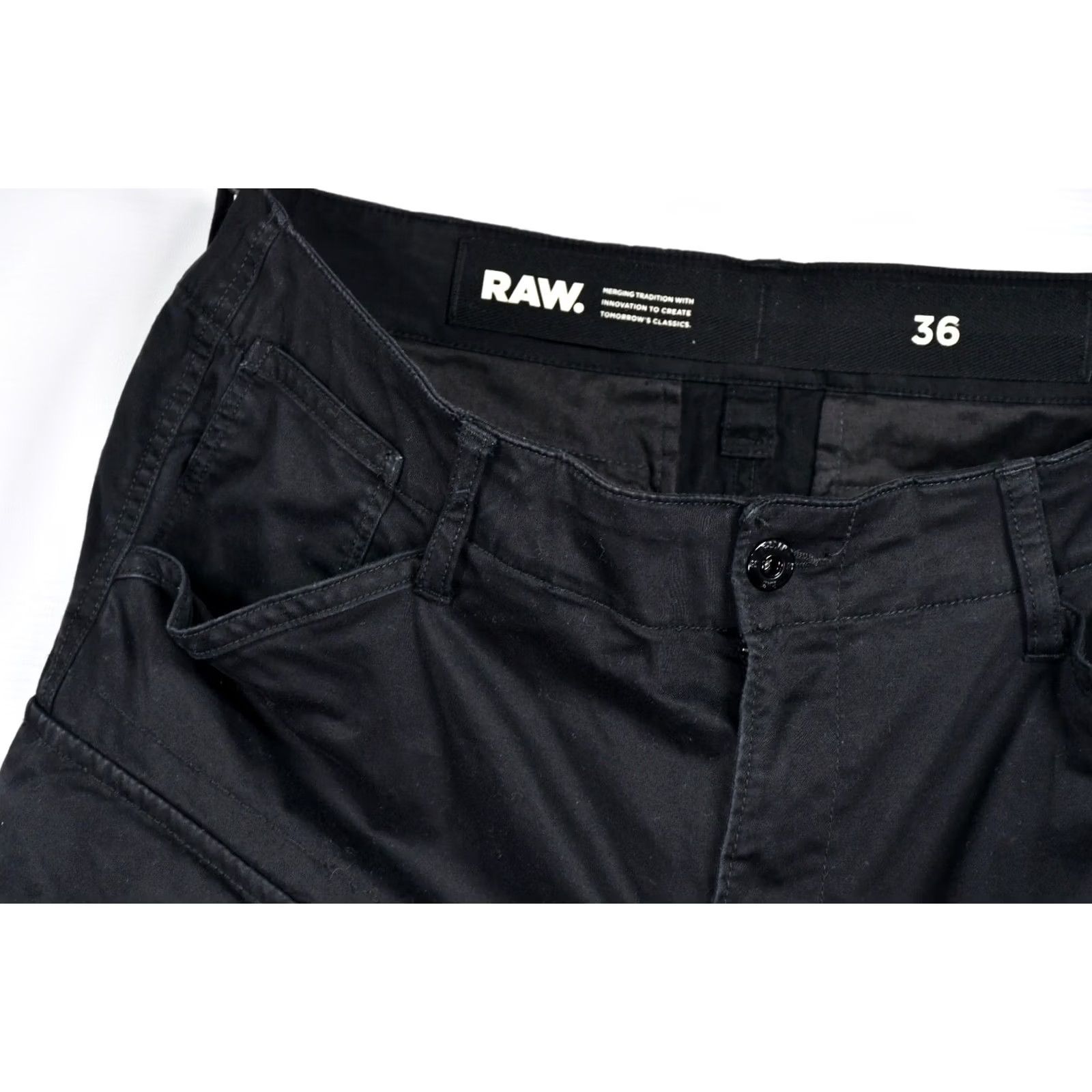 G-Star G-Star Raw Rovic Zip Relaxed Cargo Shorts Black Men's Size 36 Size US 36 / EU 52 - 2 Thumbnail