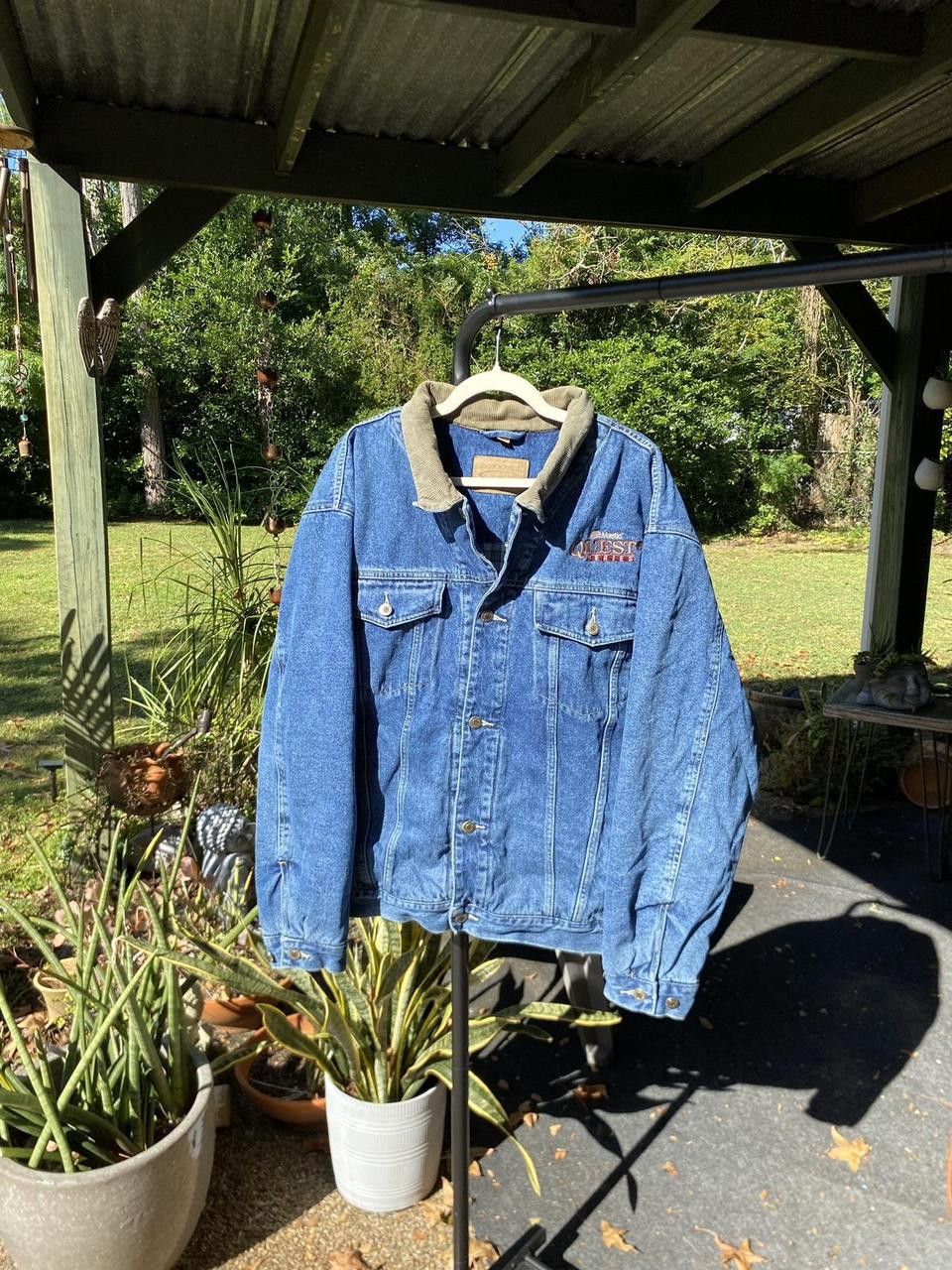 Vintage 90s Swingster Denim Plaid Quilted Navy Denim Jacket XL Size US XL / EU 56 / 4 - 2 Thumbnail