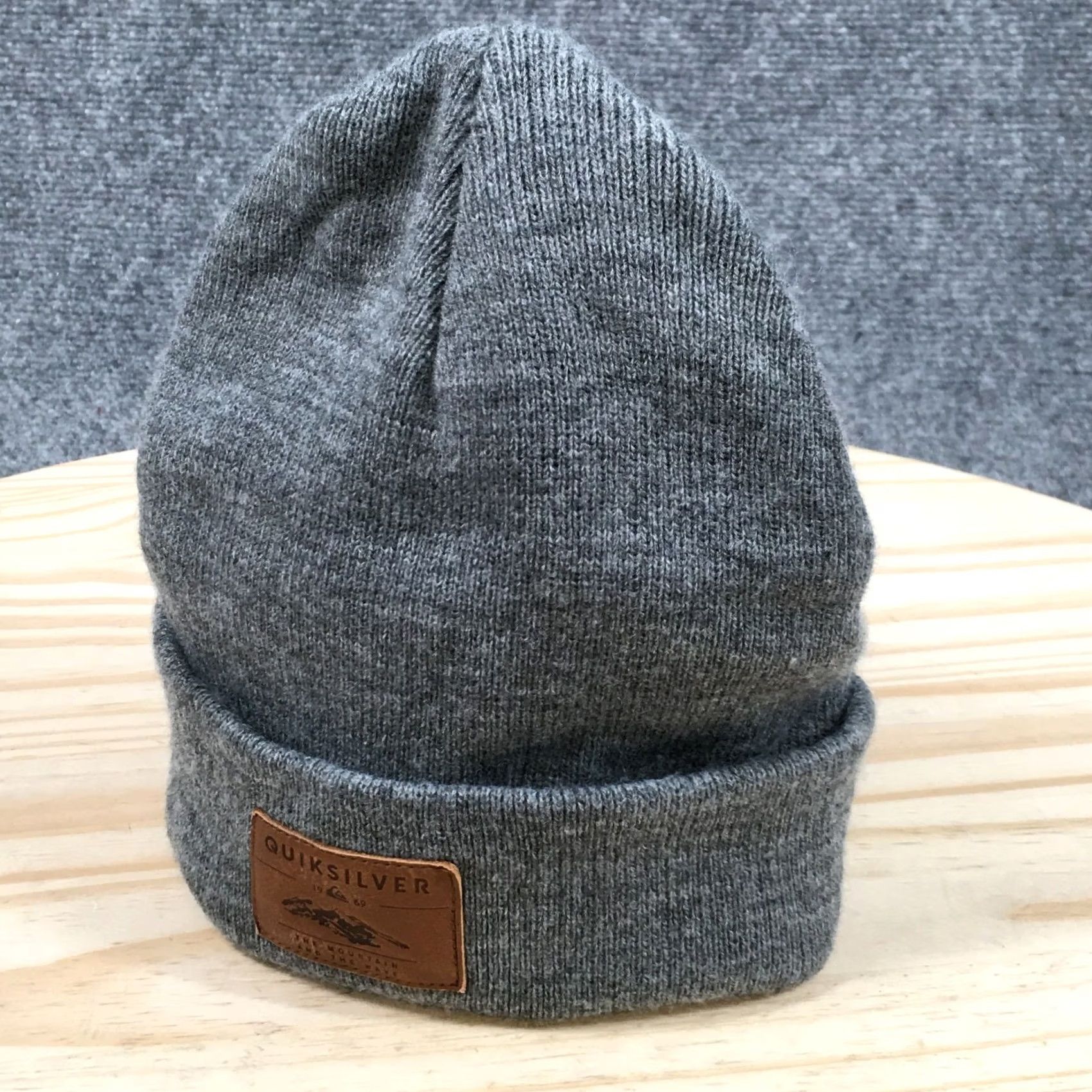 Quiksilver Quiksilver Beanie Mens One Size Gray Knitted Cuffed Winter Hat EQBHA03031 NEW Size ONE SIZE - 2 Thumbnail