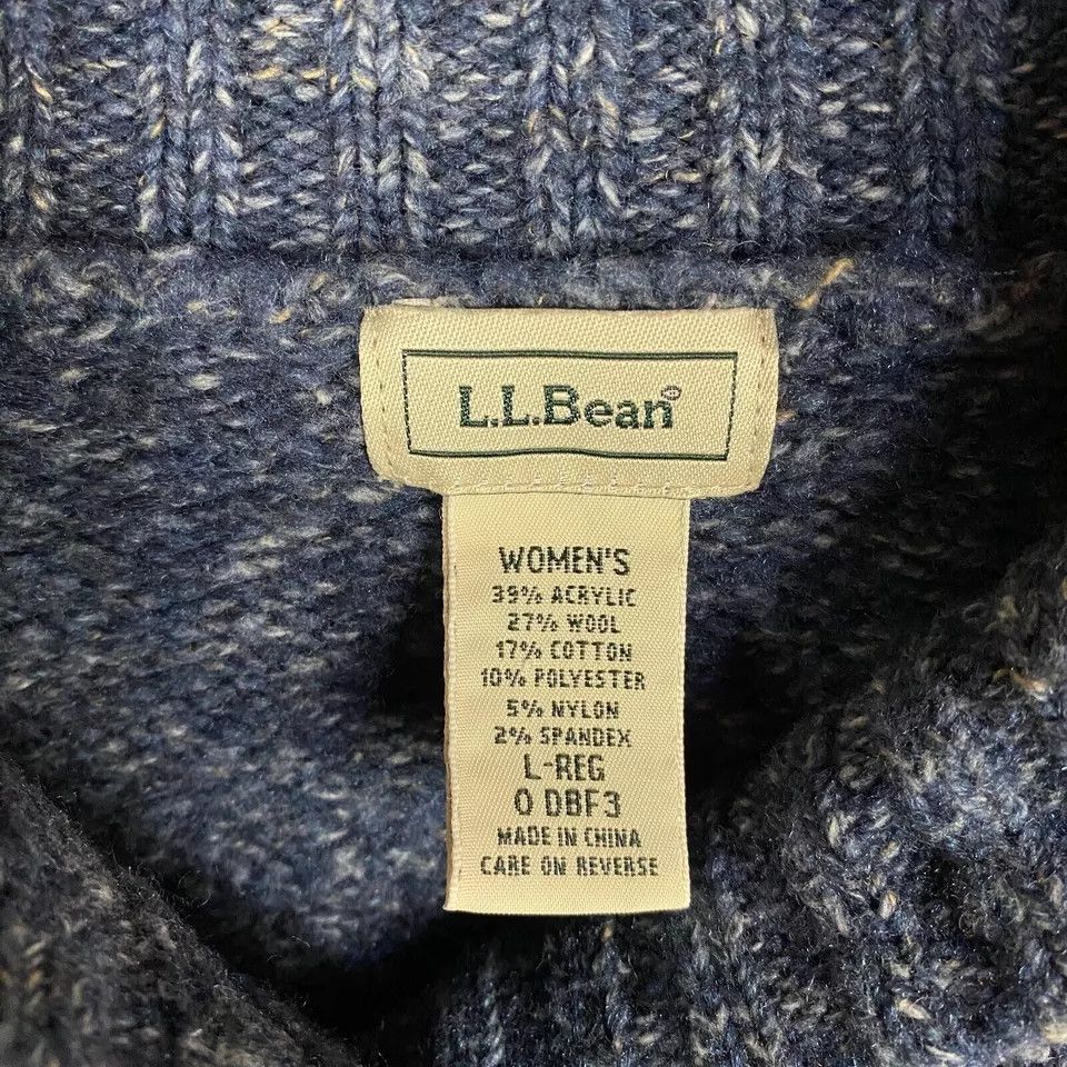 L.L. Bean LL Bean Sweater Women's Regular Acrylic Wool Adults Knit L Size L / US 10 / IT 46 - 3 Thumbnail