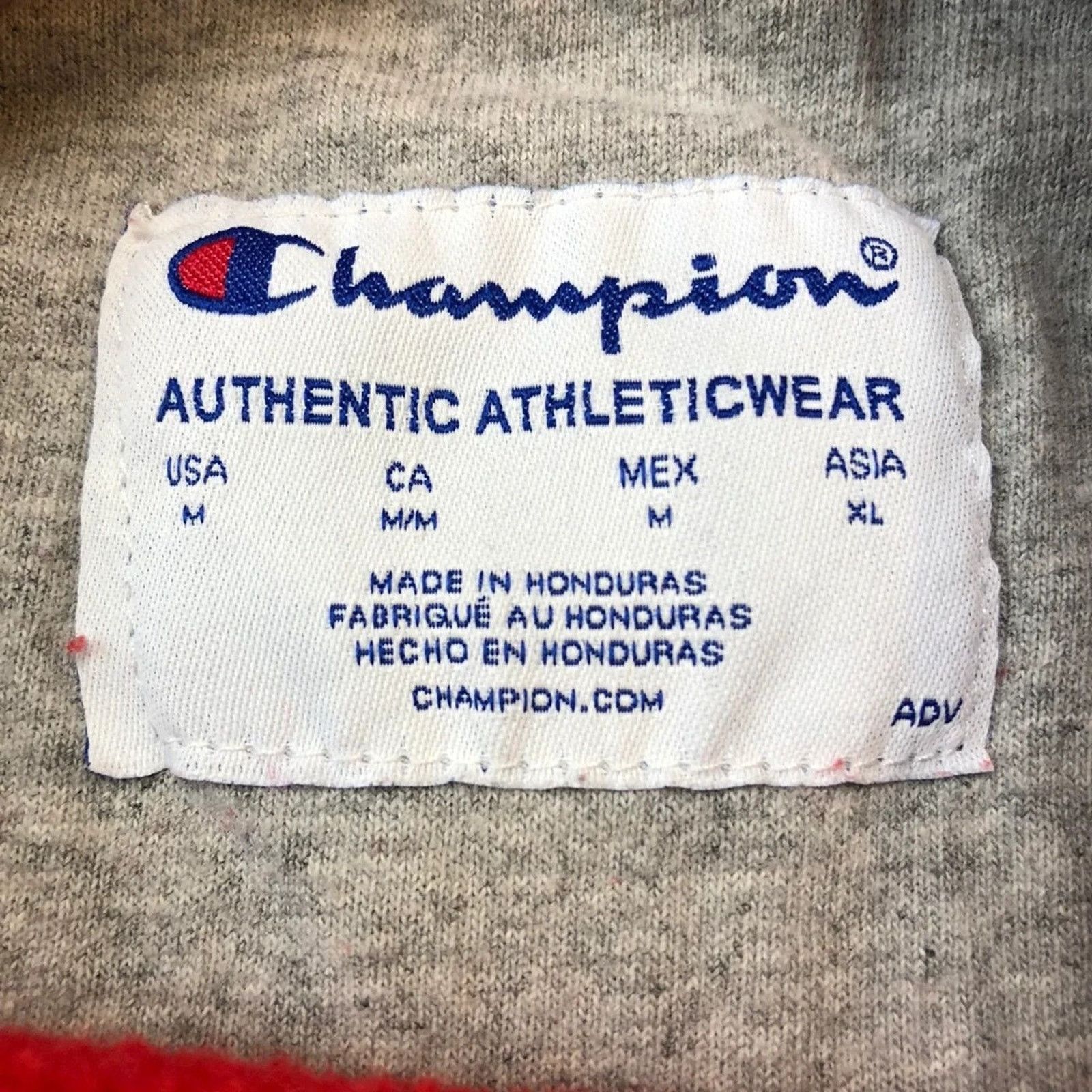 Champion × Vintage Champion Sweatshirt Men Medium Red Authentic C Logo Crewneck Size US M / EU 48-50 / 2 - 5 Thumbnail