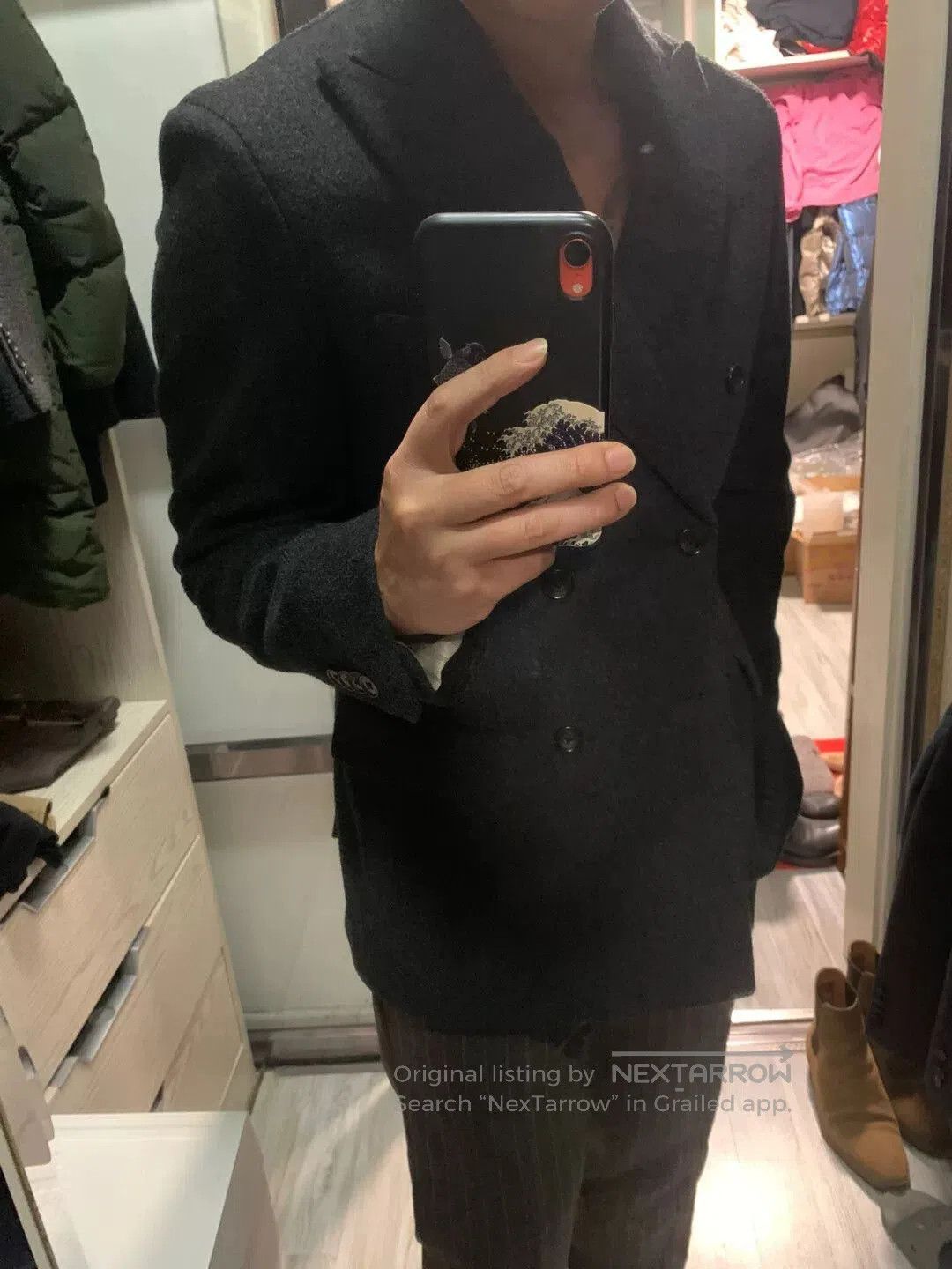 Other custom gray flannel suit with vest. Size US M / EU 48-50 / 2 - 6 Thumbnail