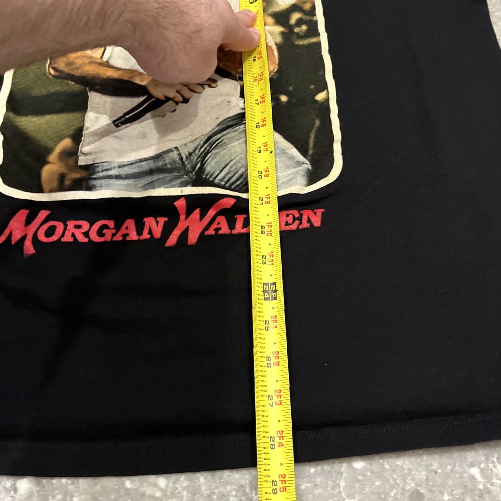 Vintage Morgan Wallen One Night At A Time 2024 Tour T-Shirt Black 2XL Short Sleeve Crew Neck Unisex Adults Size US XXL / EU 58 / 5 - 5 Thumbnail