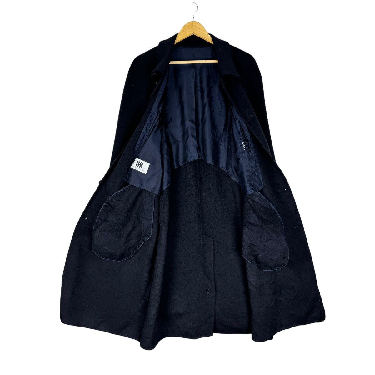 Issey Miyake 🔥ISSEY MIYAKE STUDIO WOOL LONG COAT JACKET Size US L / EU 52-54 / 3 - 9 Thumbnail