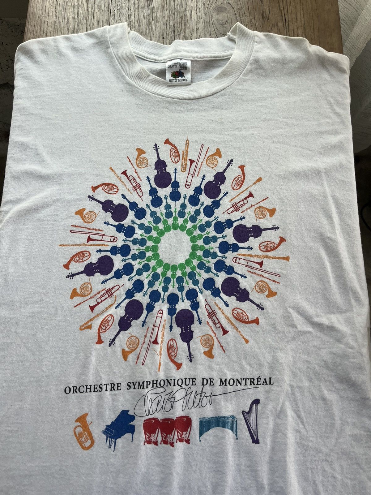 Vintage Vintage ORCHESTRE SYMPHONIQUE DE MONTREAL Art 90’s Tshirt Size US XL / EU 56 / 4 - 3 Thumbnail