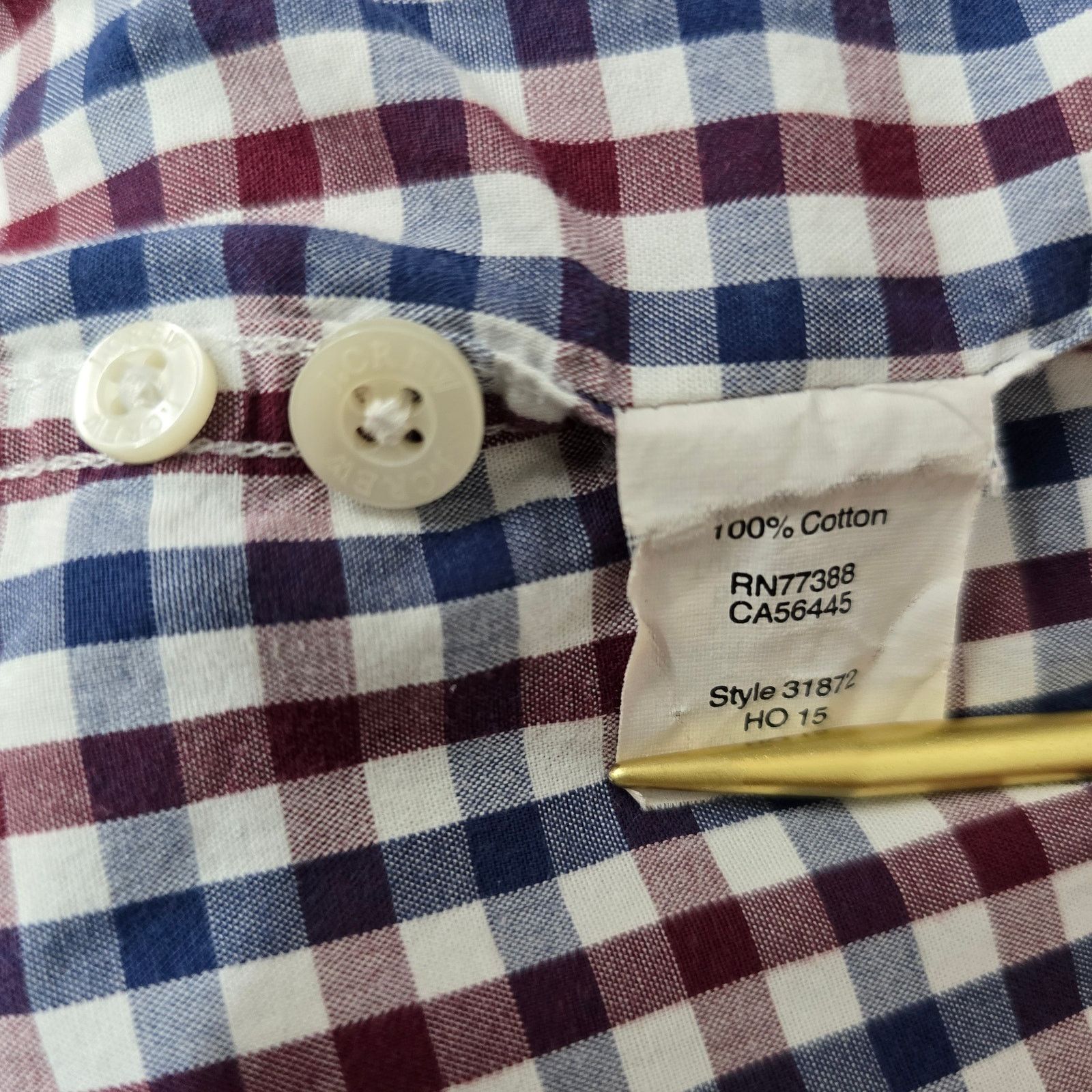 J.Crew J. Crew Shirt Men L Gingham Check Long Sleeve Button Down Size US L / EU 52-54 / 3 - 13 Thumbnail