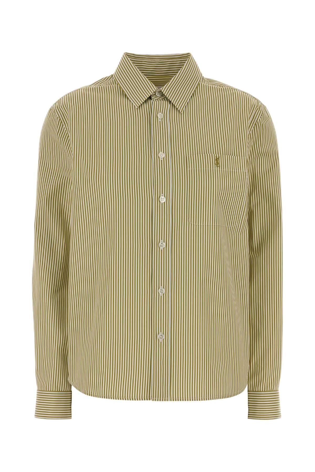 Saint Laurent Paris Embroidered Poplin Shirt Size XS / US 0-2 / IT 36-38 - 1 Thumbnail