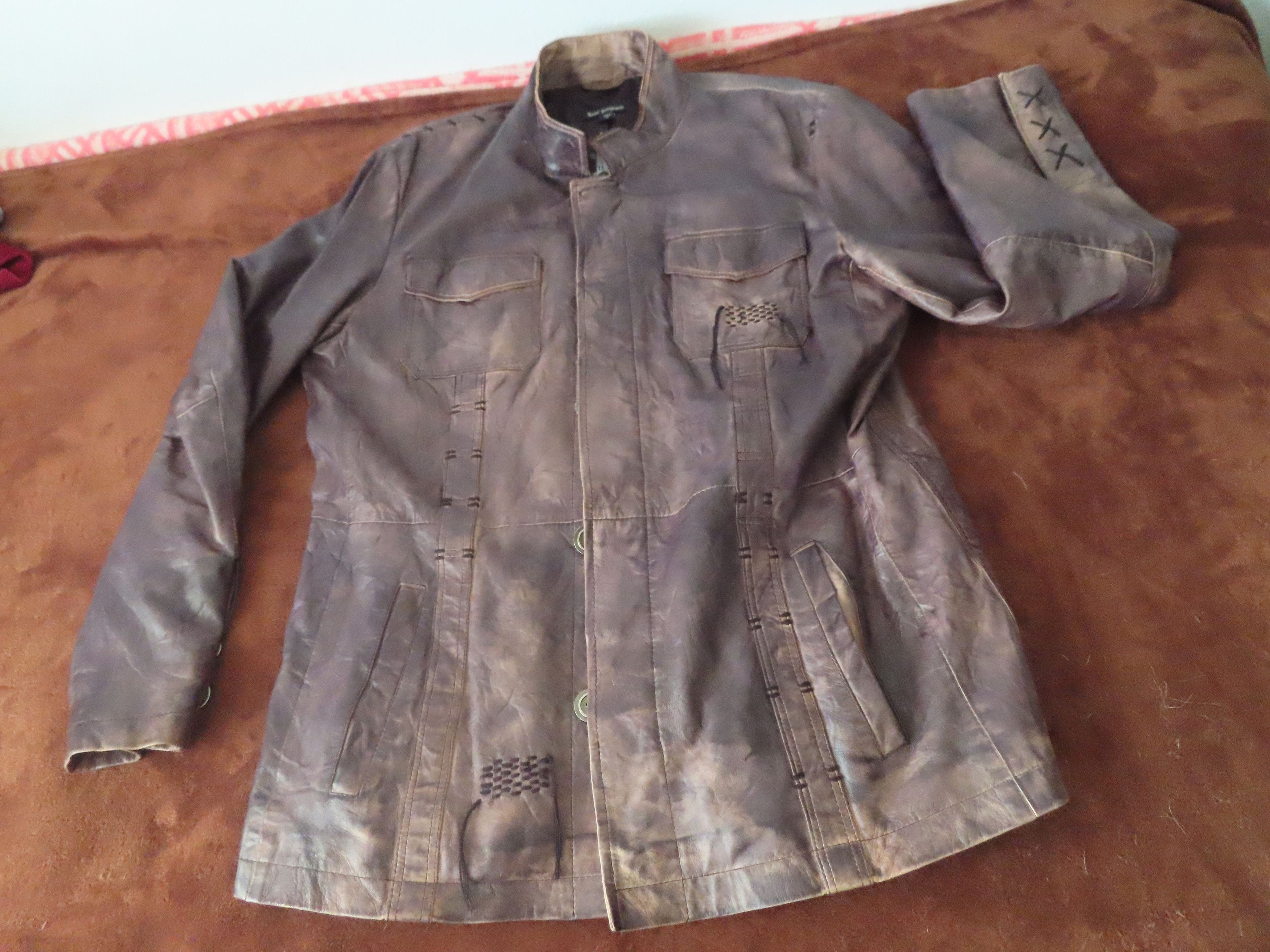 Royal Underground × Vintage Royal Underground Leather Jacket RARE Size US XL / EU 56 / 4 - 1 Thumbnail