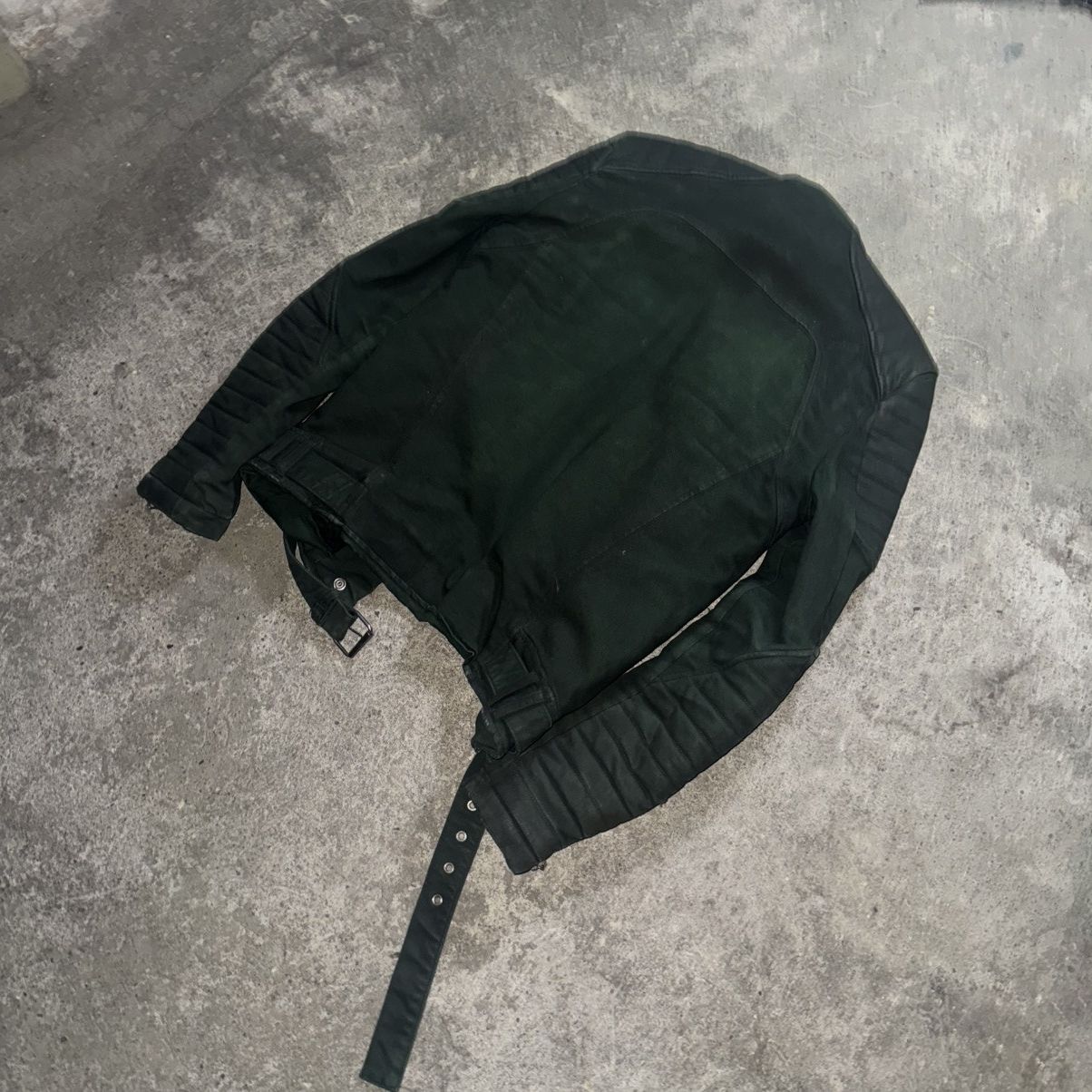 Balmain Balmain Waxed Green Biker Jacket Small Size US S / EU 44-46 / 1 - 5 Thumbnail