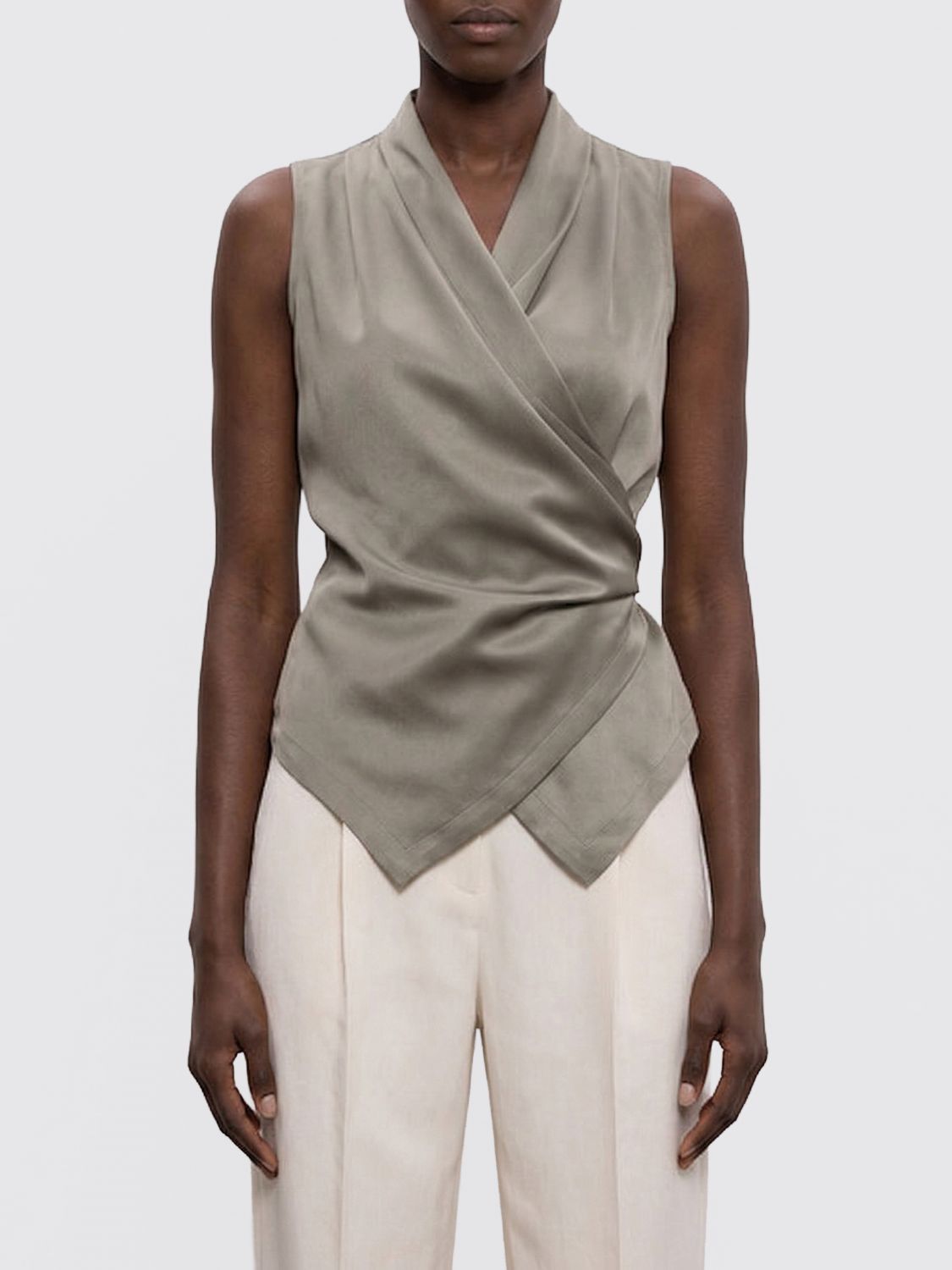 Brunello Cucinelli Brunello Cucinelli Waistcoat Woman Pearl Size M / US 6-8 / IT 42-44 - 1 Thumbnail