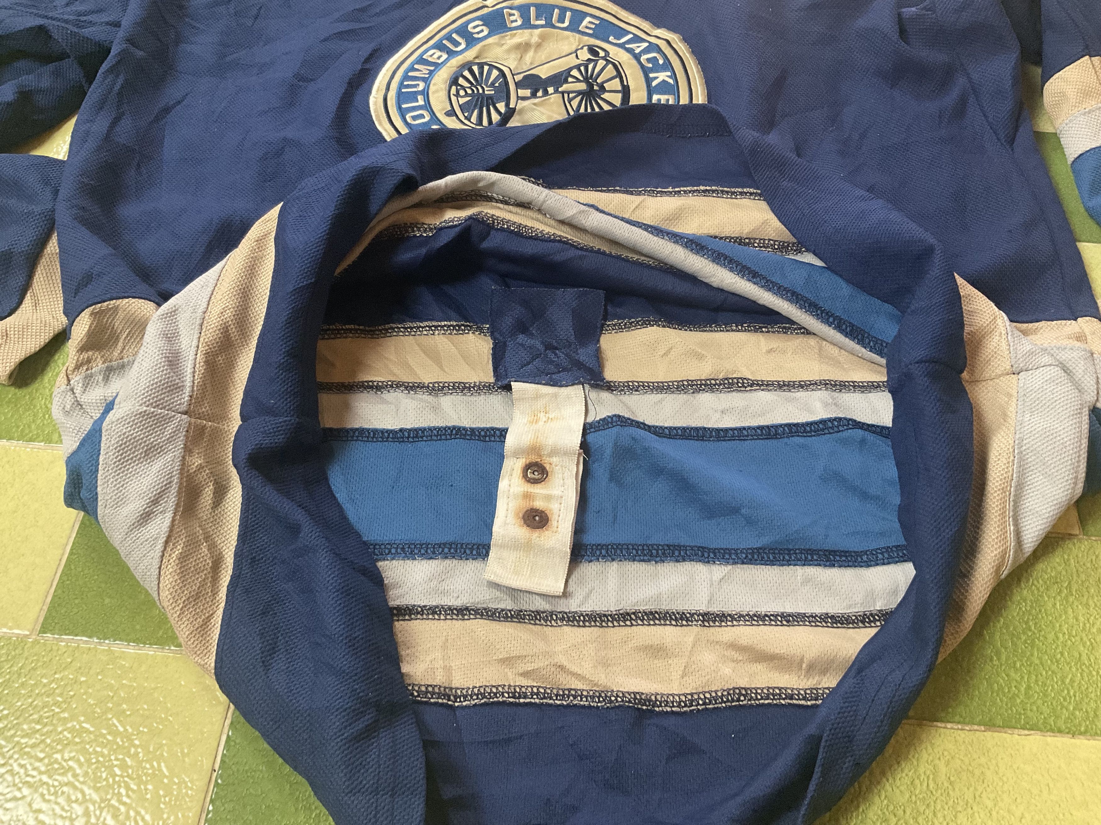 NHL Columbus Blue Jackets #61 Nash Vintage Jersey Fight Strap Size US XL / EU 56 / 4 - 6 Thumbnail