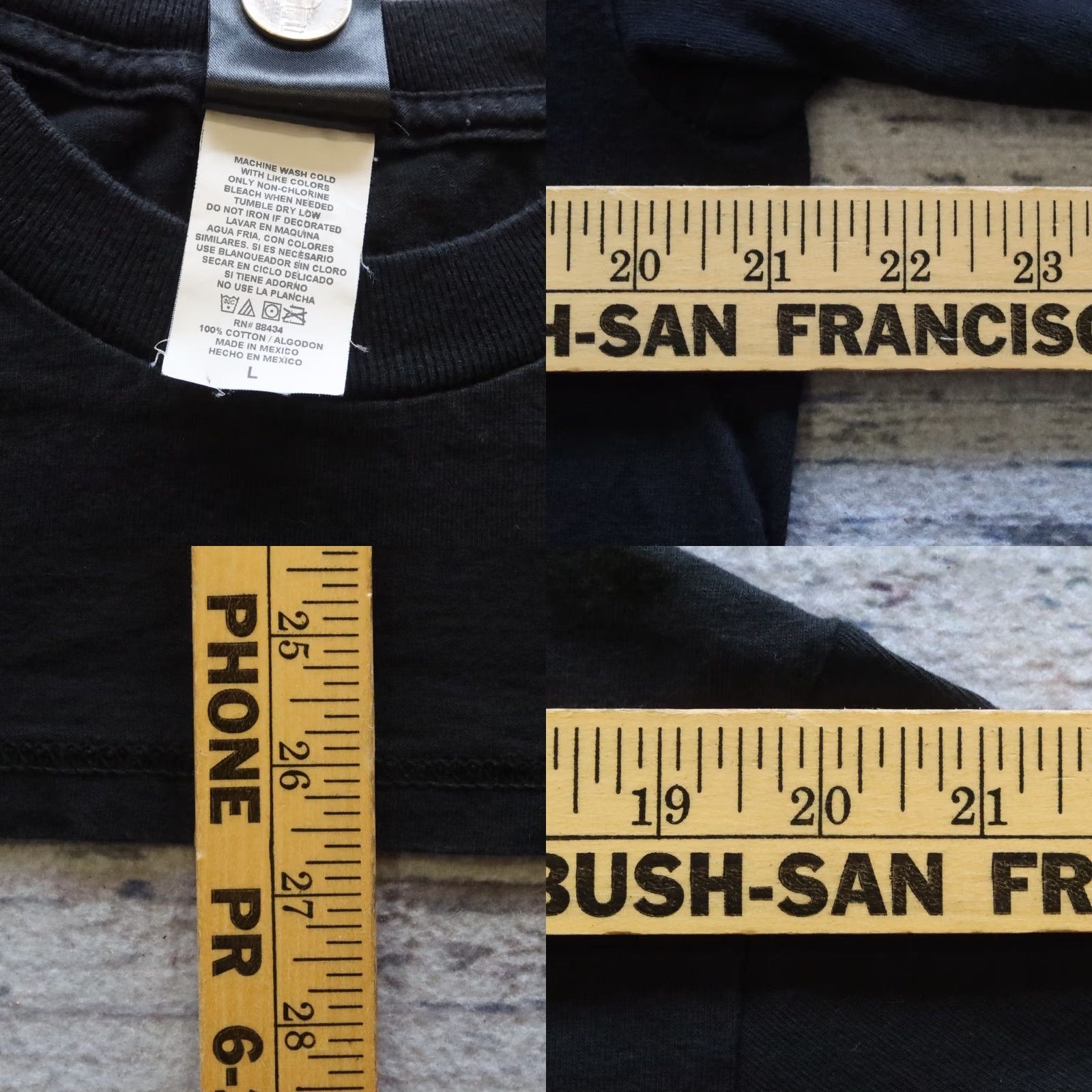 Vintage VINTAGE Deftones So Ronery Tour Tshirt Local Crew Band L Black Mens Shirt Size US L / EU 52-54 / 3 - 8 Thumbnail