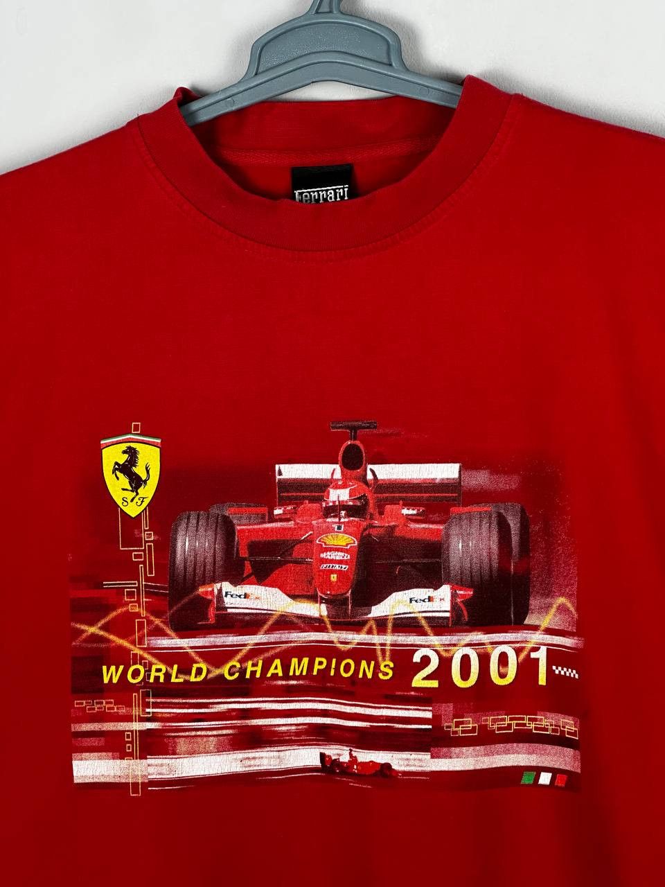 Ferrari Vintage 90s Formula 1 Ferrari T-shirt Size US L / EU 52-54 / 3 - 4 Thumbnail