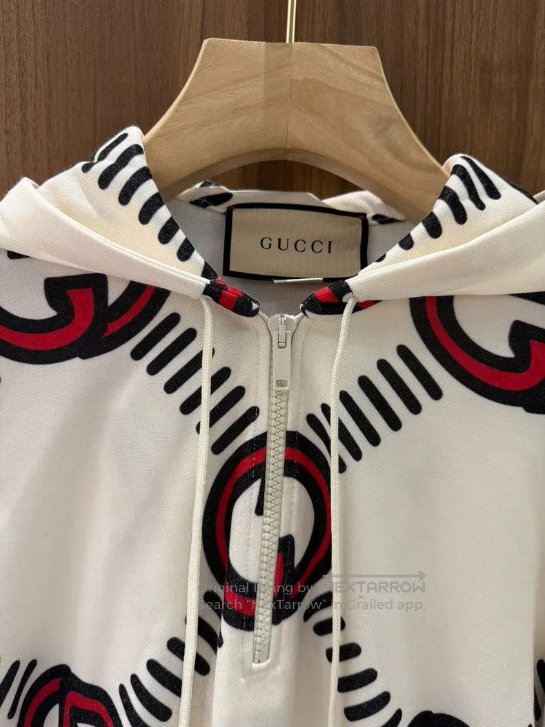 Gucci Gucci Double G full print hooded dress Size S / US 4 / IT 40 - 3 Thumbnail
