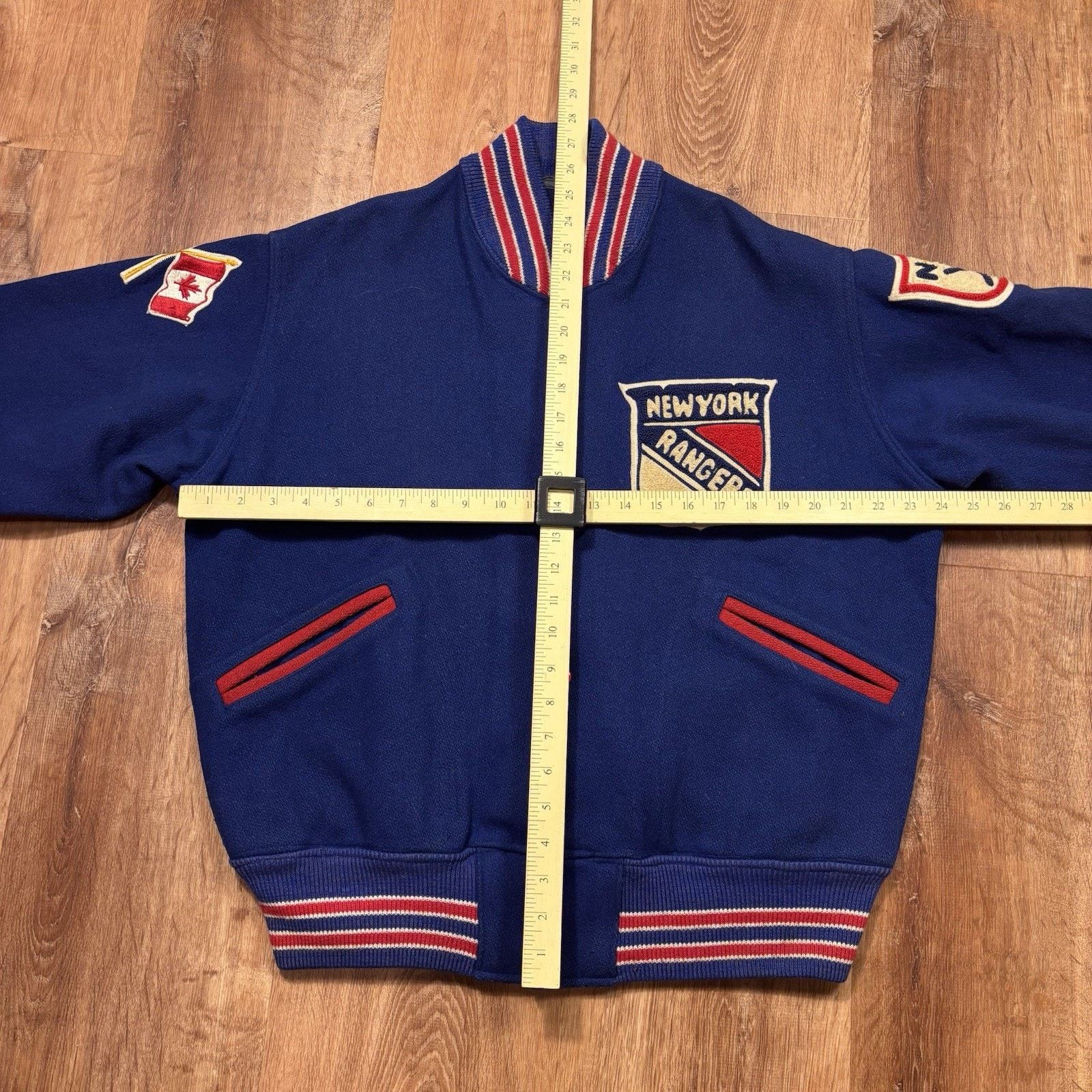 NHL 70s Vintage Cosby New York Rangers Jacket Mens 44 NHL Wool Size US L / EU 52-54 / 3 - 9 Thumbnail