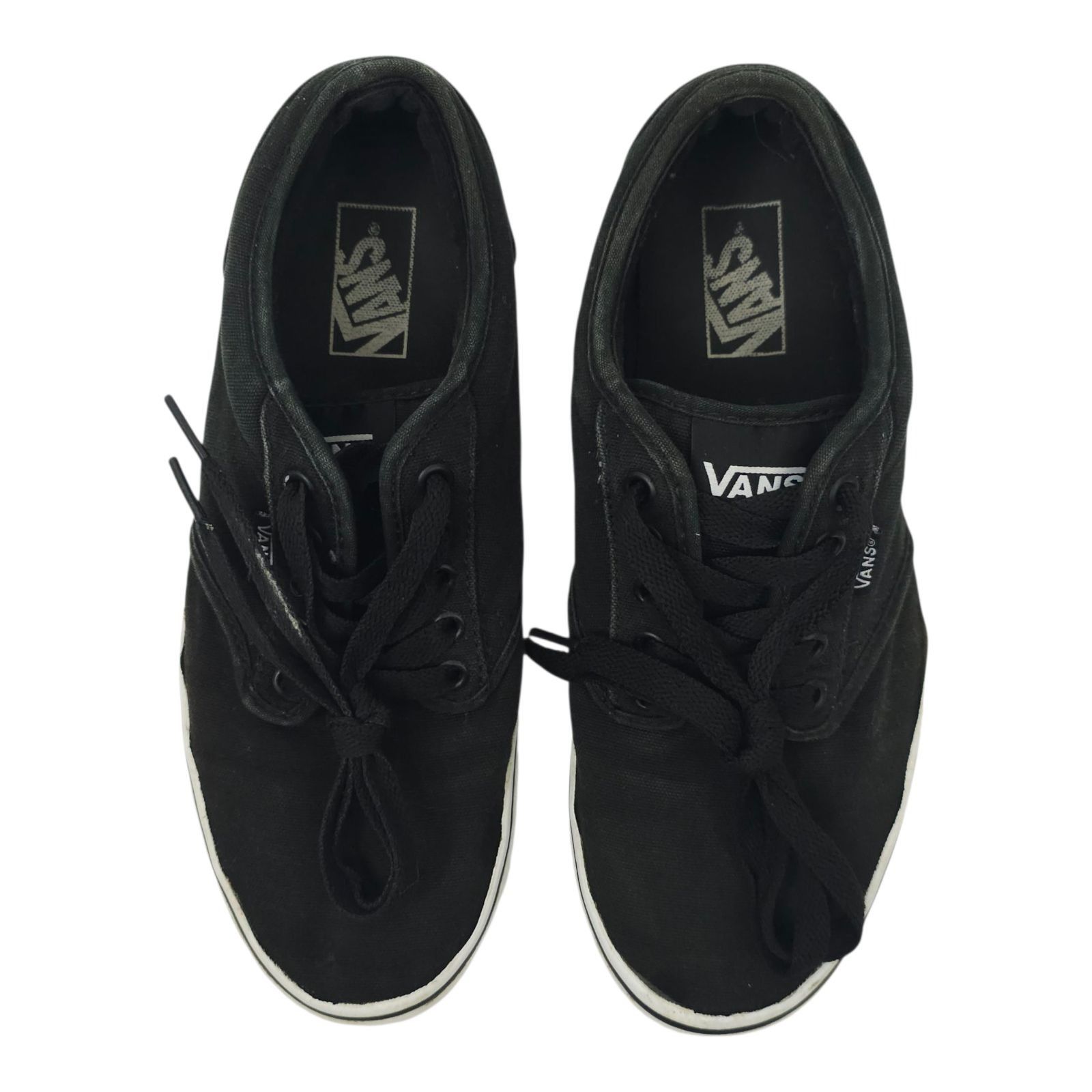 Vans Vans Off The Wall Sneaker Mens 9.5 READ Black Canvas Lace Up Size US 9.5 / EU 42-43 - 12 Thumbnail