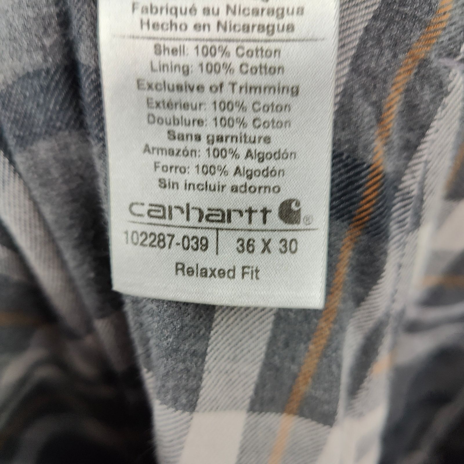 Carhartt Carhartt Relaxed Ripstop Flannel Lined Cargo Pants 36 Size US 36 / EU 52 - 11 Thumbnail