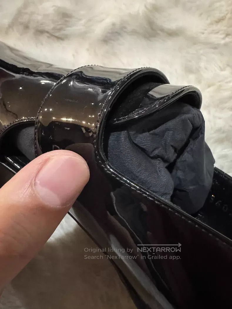 Saint Laurent Paris Saint Laurent Paris Crystal Buckle Loafers Leather Shoes Size US 7 / EU 40 - 9 Thumbnail
