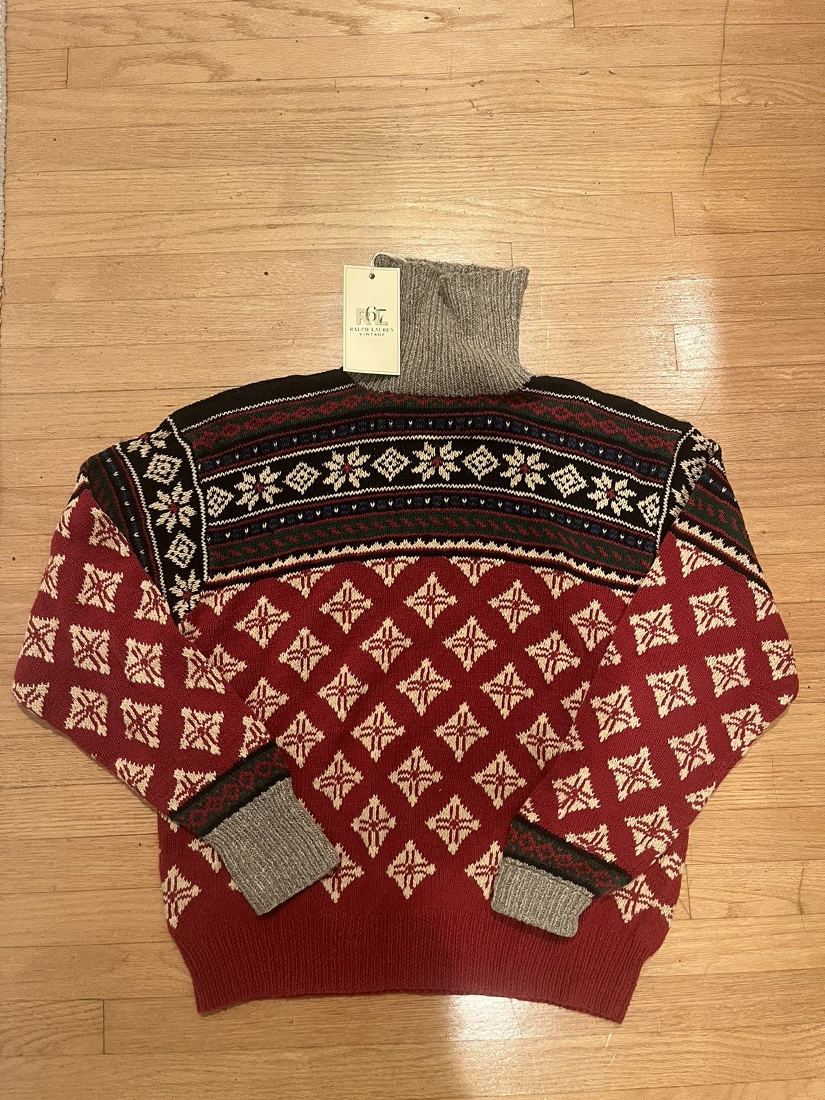 Polo Ralph Lauren NWT Vintage 1995 Polo Ralph Lauren Turttleneck Sweater Size US XL / EU 56 / 4 - 1 Thumbnail