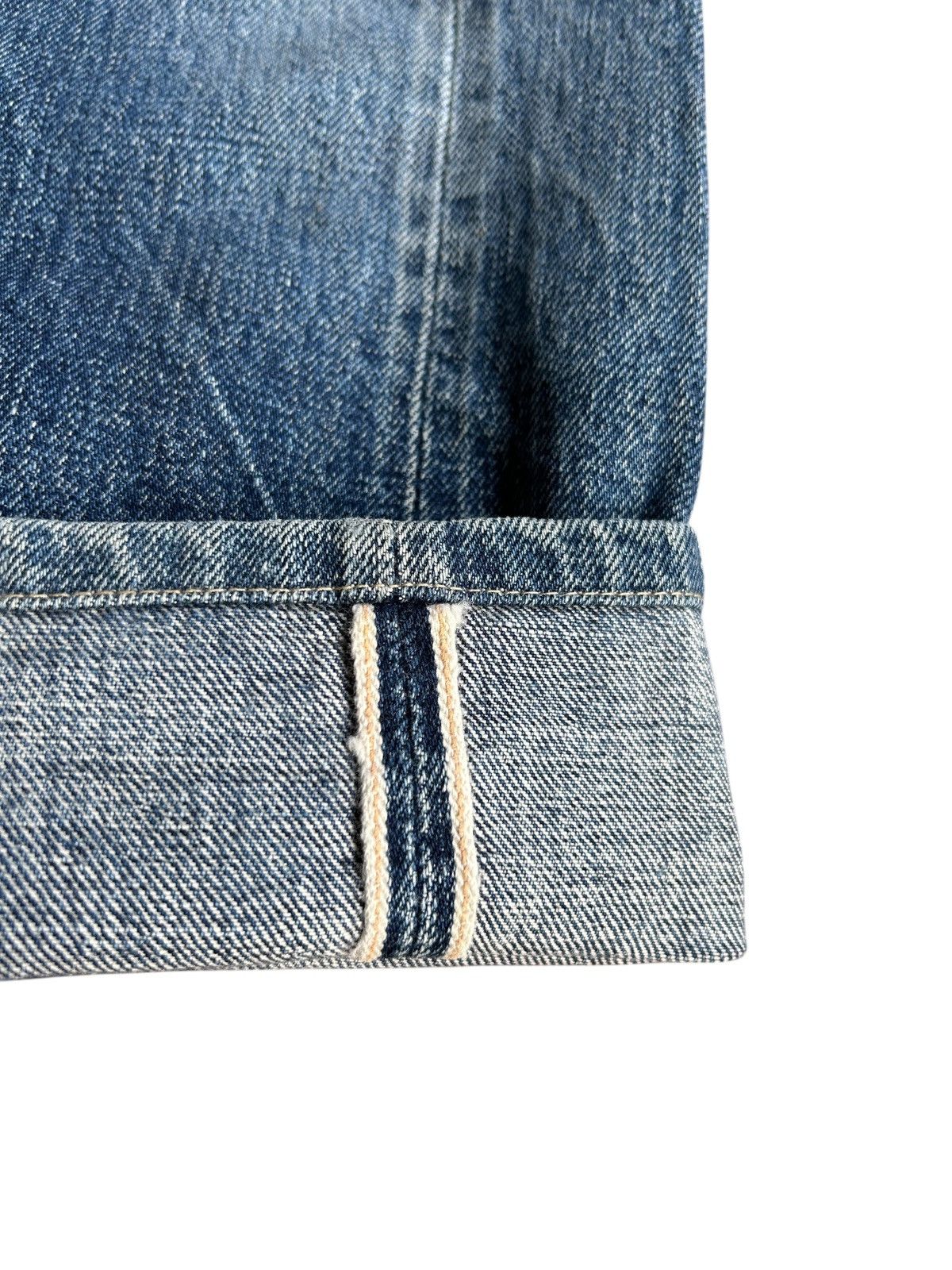Japanese Brand × Kapital × Vintage Denime Selvedge Distressed Faded Denim Jeans Size US 32 / EU 48 - 2 Thumbnail