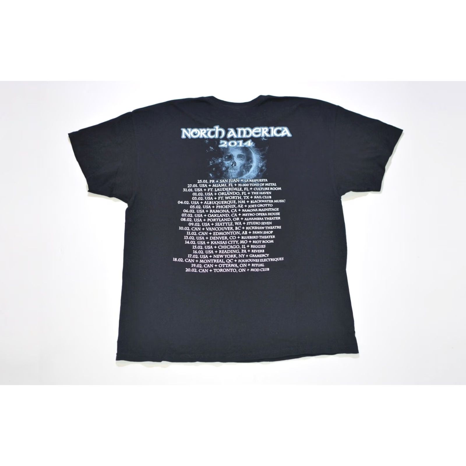 Anvil VINTAGE Anvil Shirt Mens XL Rare Leaves' Eyes Spirits Masquerade North America 2014 Tour T-Shirt Black XL Men's Spirit Eye 2010s Mascot Tour Size US XL / EU 56 / 4 - 6 Thumbnail