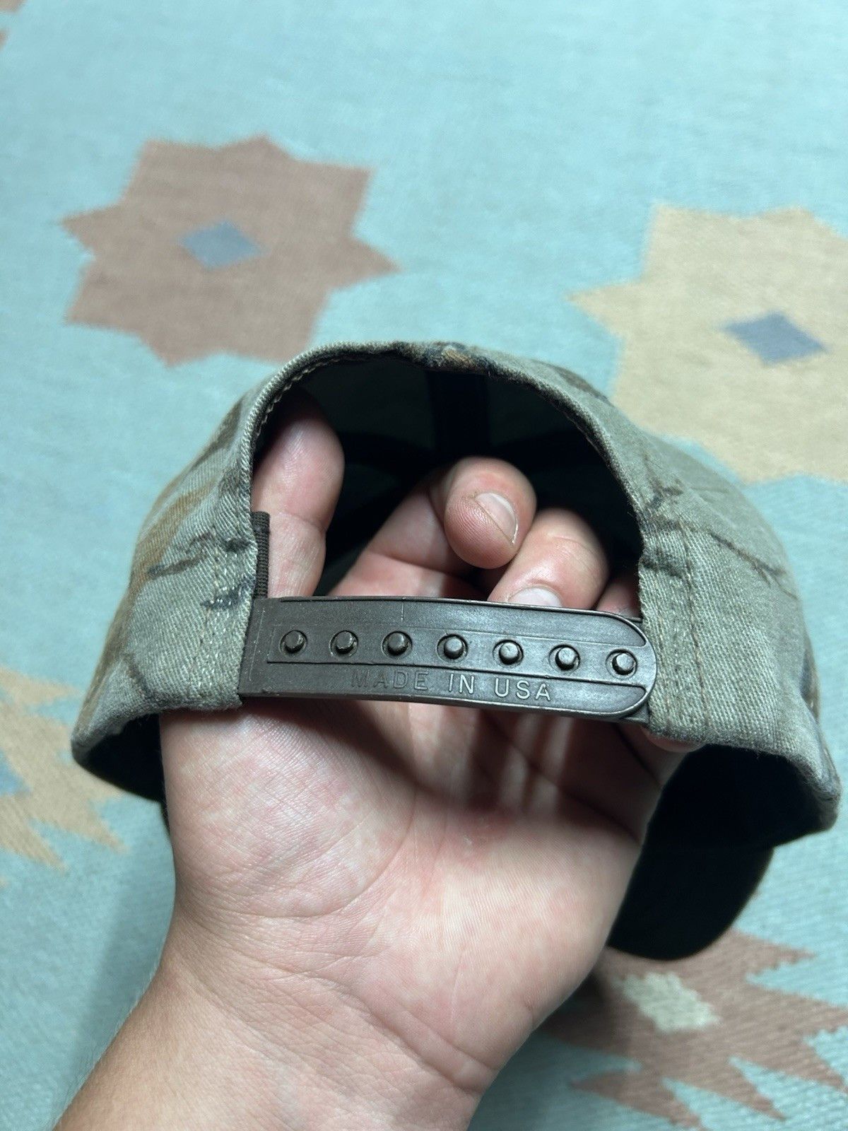 Vintage VTG 80s SnapBack hat camo team realtree camouflage made USA Size ONE SIZE - 5 Thumbnail