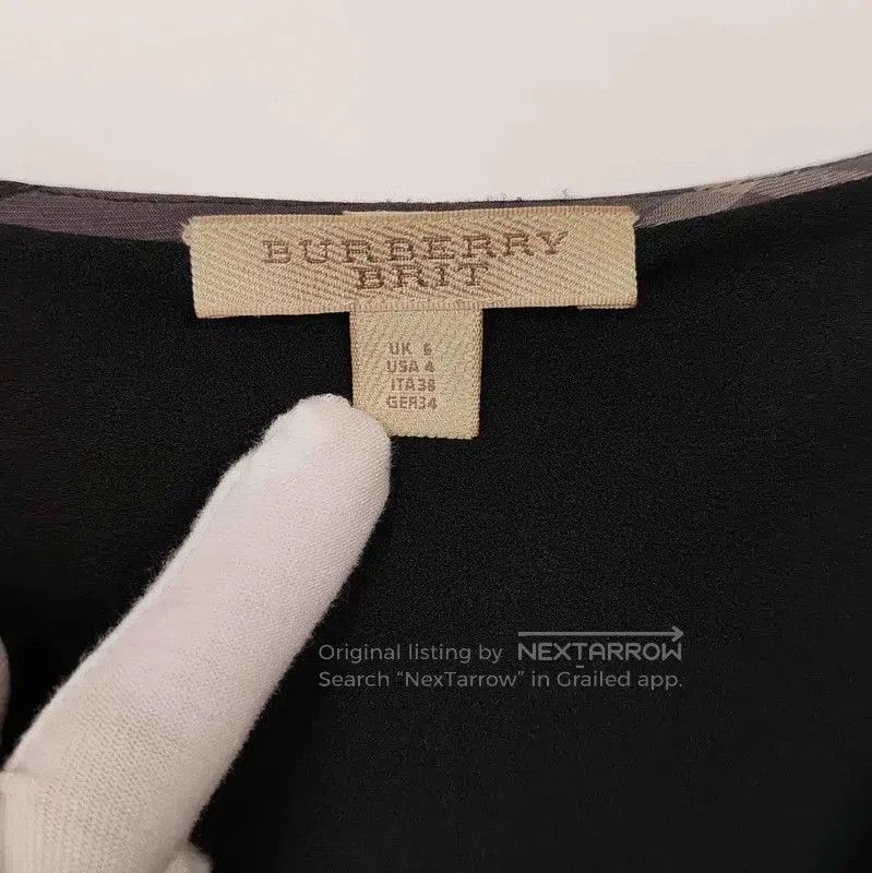 Burberry Burberry Black Silk Dress for Women. Size M / US 6-8 / IT 42-44 - 4 Thumbnail