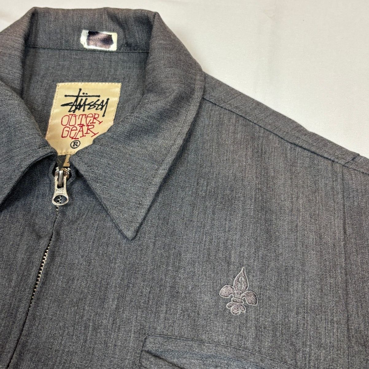 Stussy Vintage 90s Stussy Outer Gear Zip Rayon Wool Twill Jacket L Size US L / EU 52-54 / 3 - 11 Thumbnail