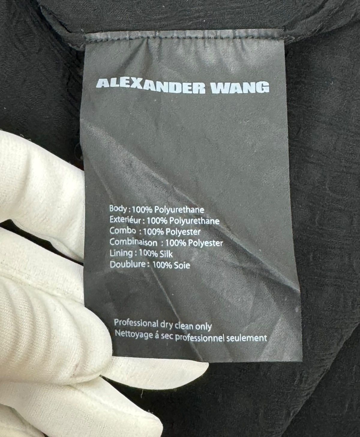 Alexander Wang Alexander Wang 2in1 Waxed Jacket with silk Shirt size 4 Size L / US 10 / IT 46 - 17 Thumbnail