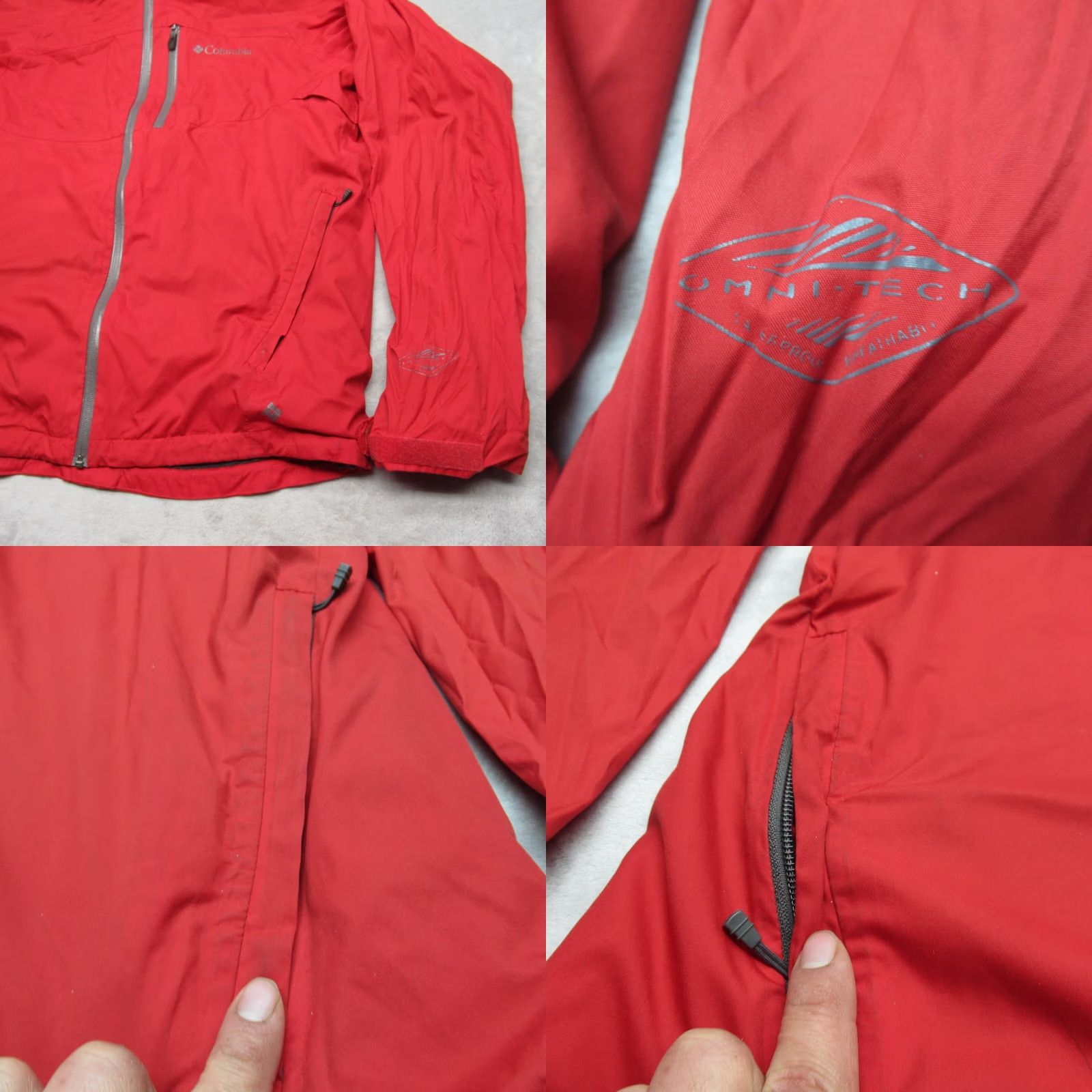 Vintage Columbia Jacket Womens Medium Red Waterproof Interchange Omni Tech Full Zip Size M / US 6-8 / IT 42-44 - 8 Thumbnail