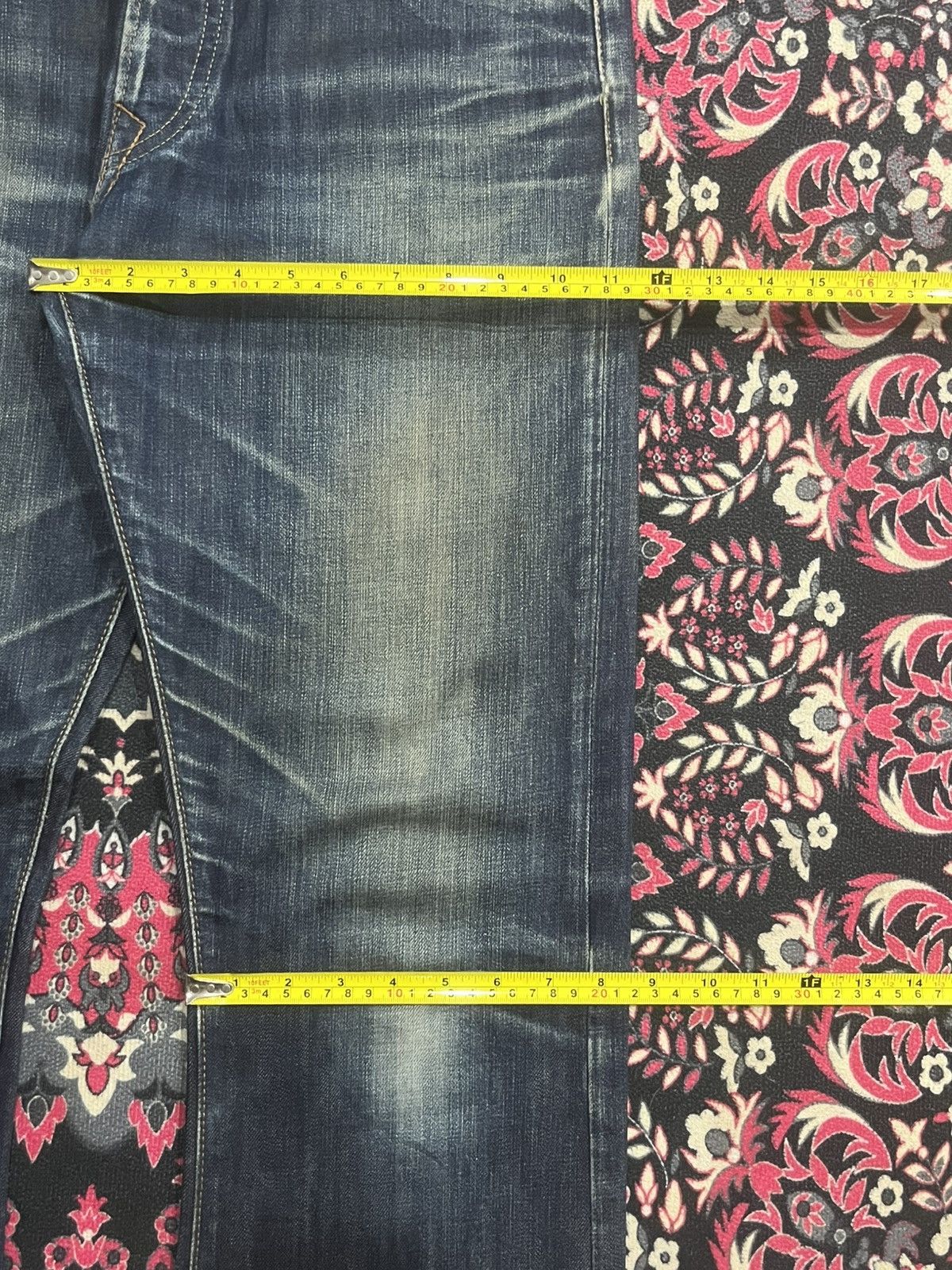 Replay Vintage Replay Dark Blue Faded Washed Buttonfly Flare Jeans Size US 32 / EU 48 - 19 Thumbnail
